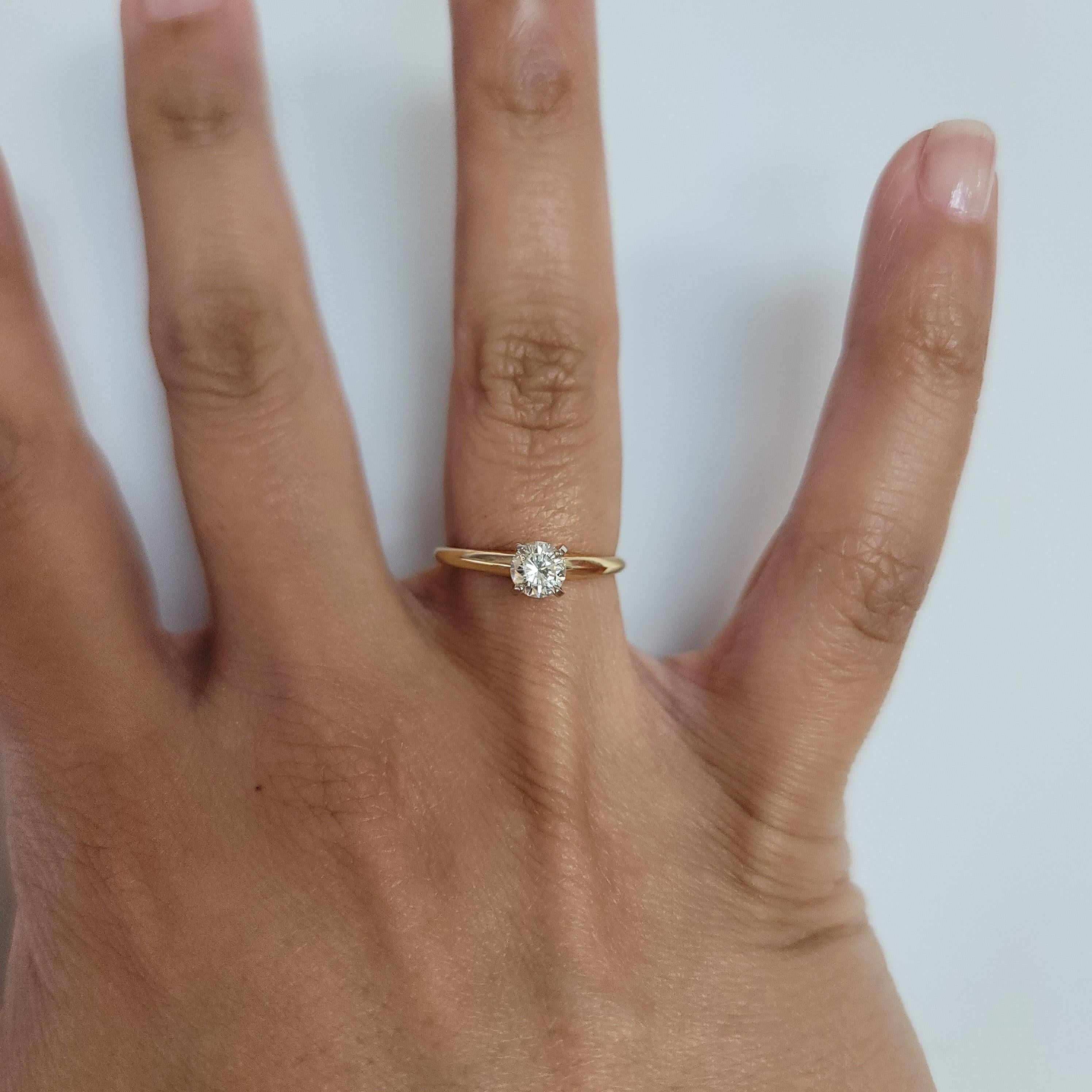 1/3 Carat Solitaire Diamond Engagement Ring