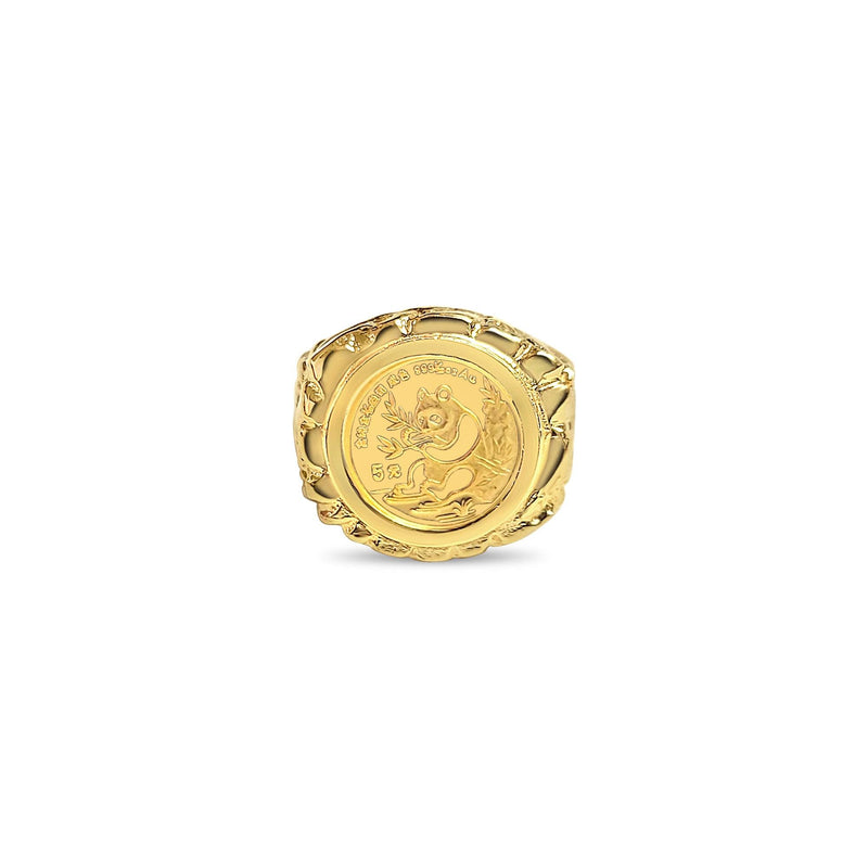 1991 Nugget Panda Gold Coin Ring