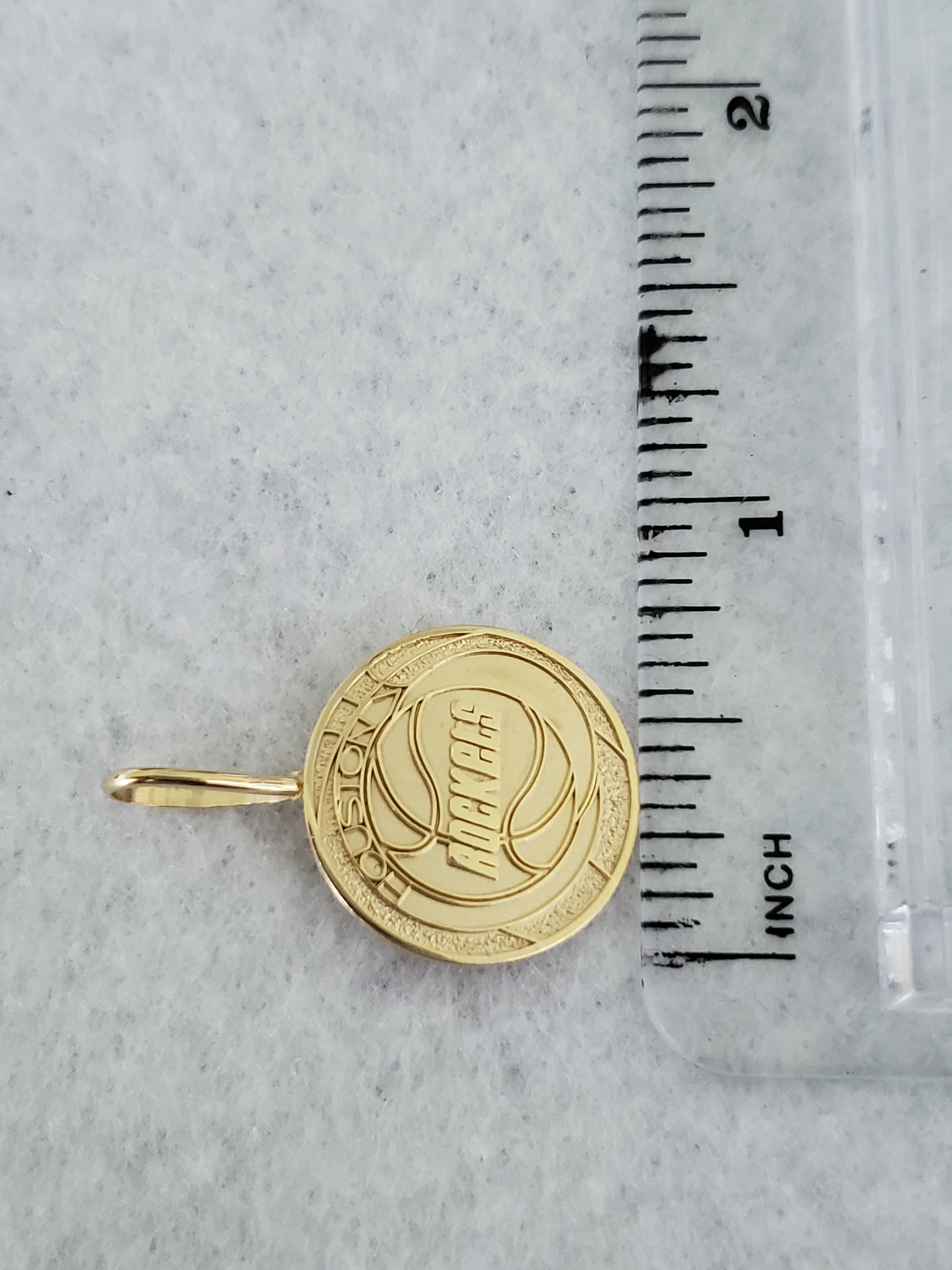 Vintage Houston Rockets Charm 14k Yellow Gold