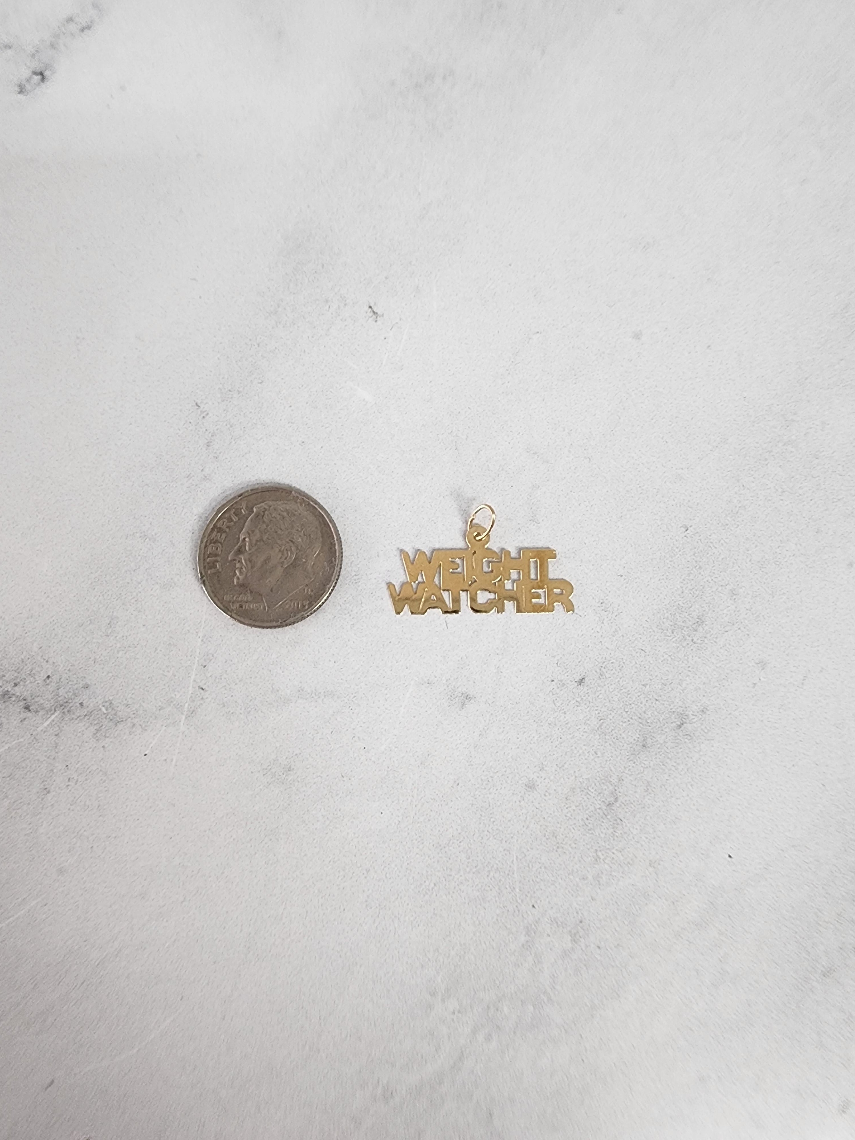 Dije de oro de 14 quilates Weight Watchers