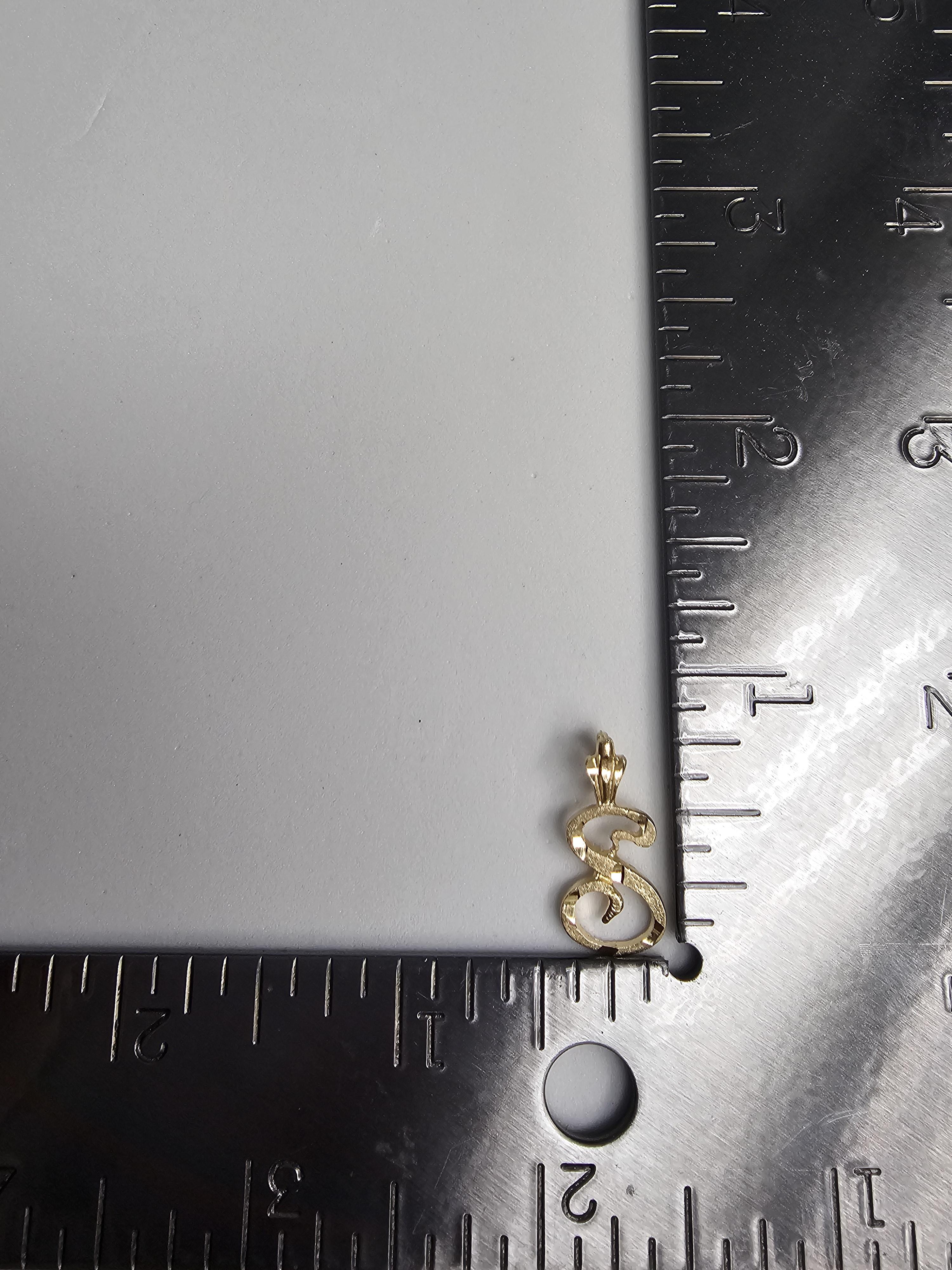 Initial 'S' Gold Necklace