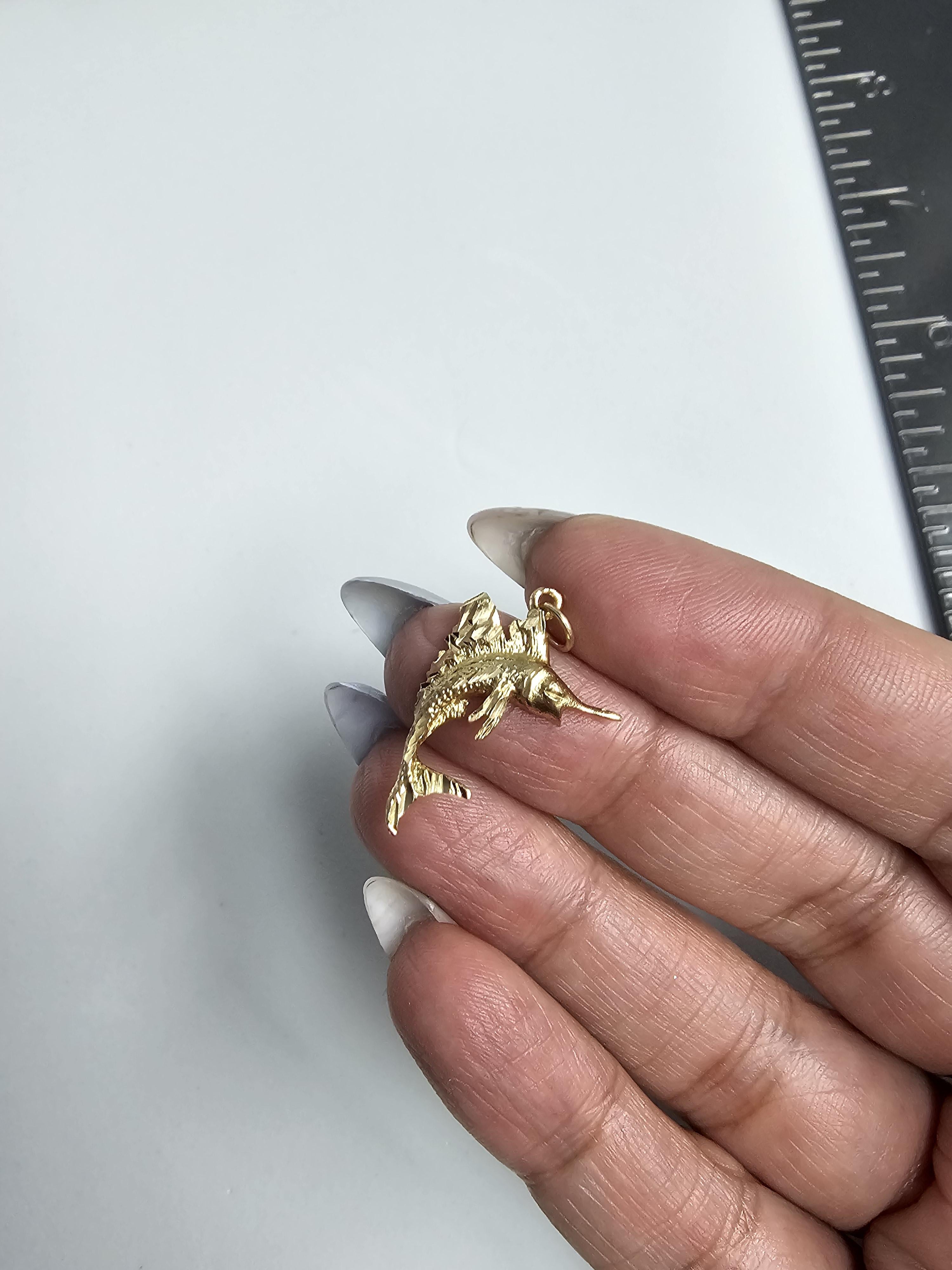 Marlin or Swordfish Charm Necklace