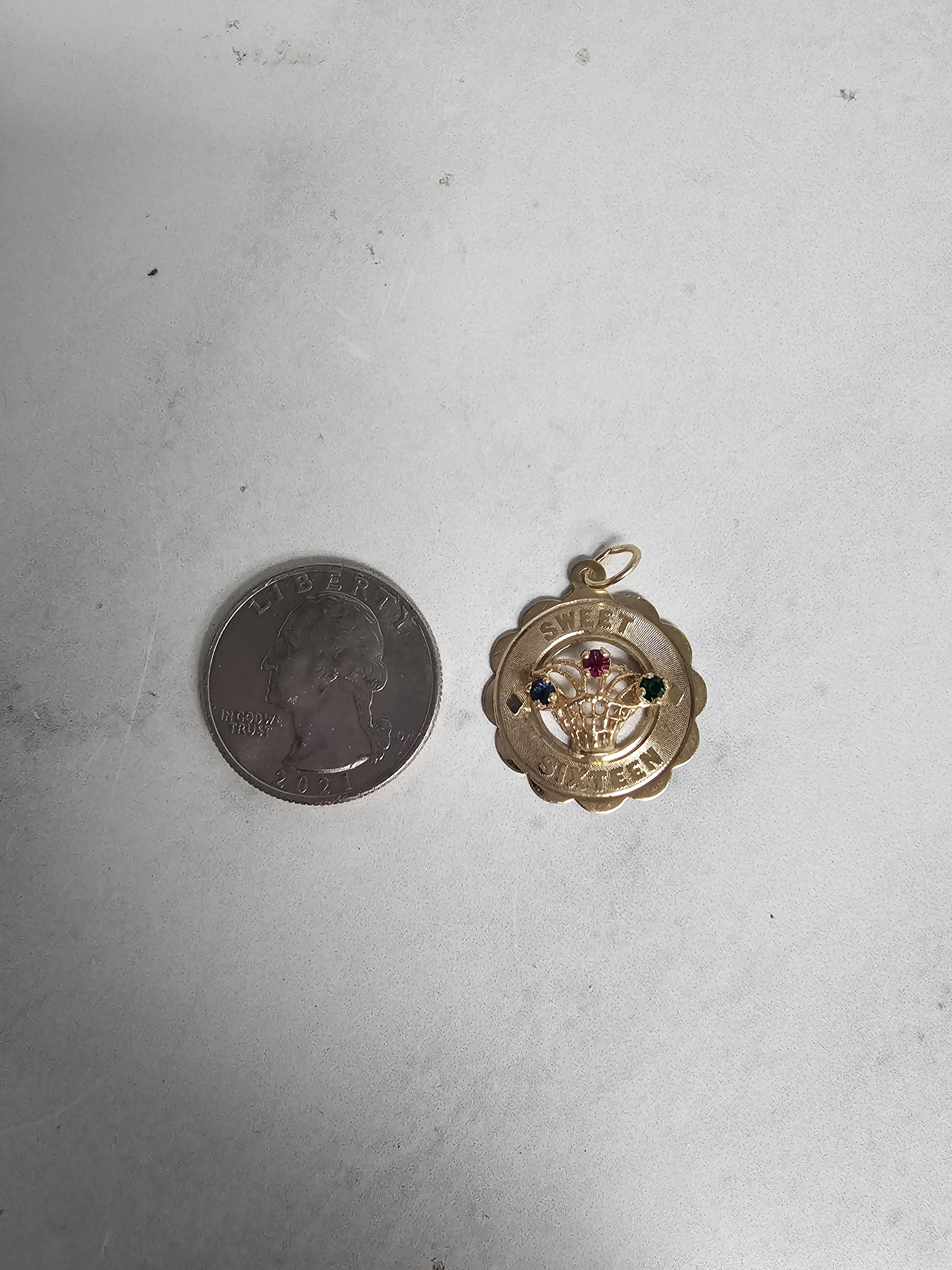 Sweet 16 Charm Necklace