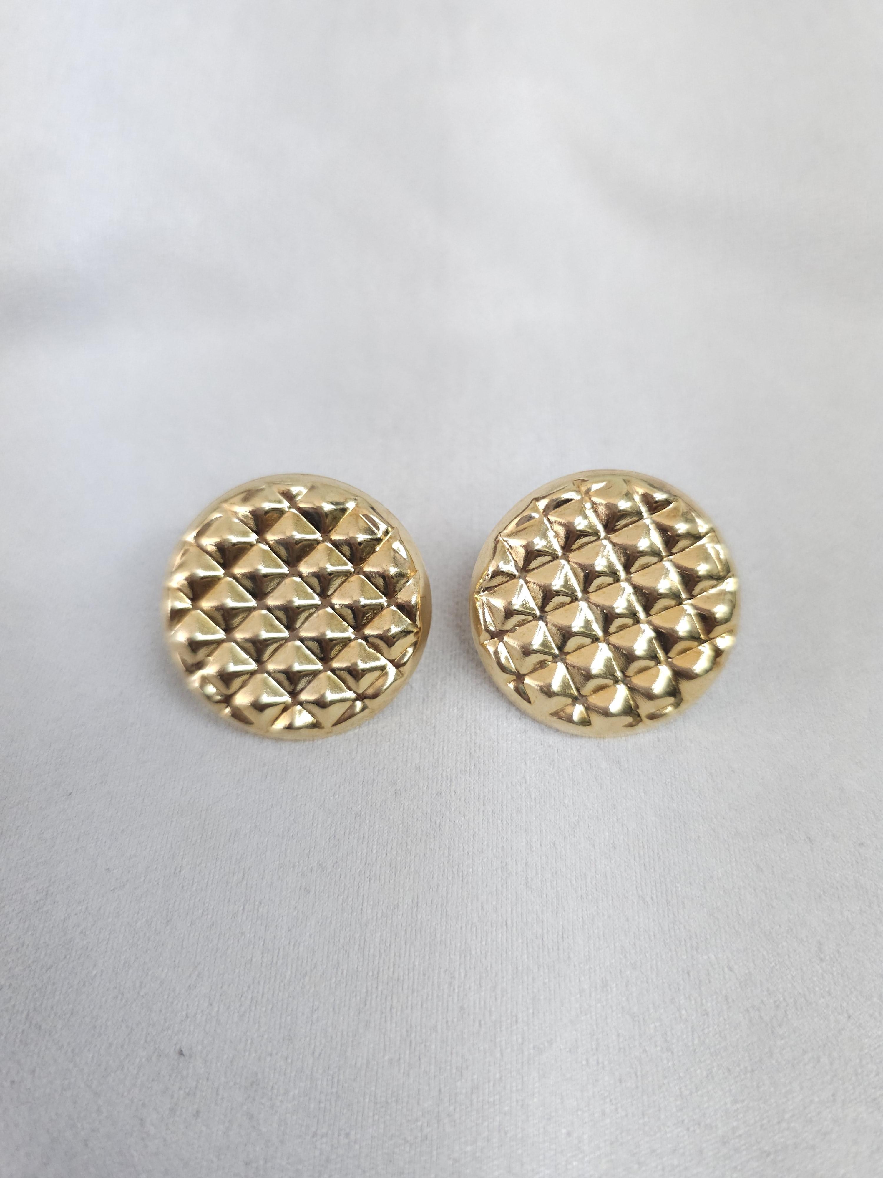 14k Yellow Gold Omega Clip-On Earrings