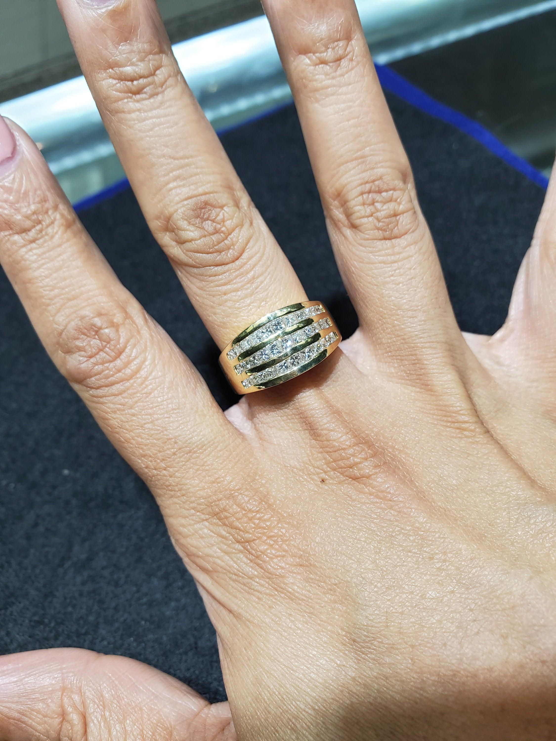 2 Carat Princess Cut Diamond Cocktail Ring