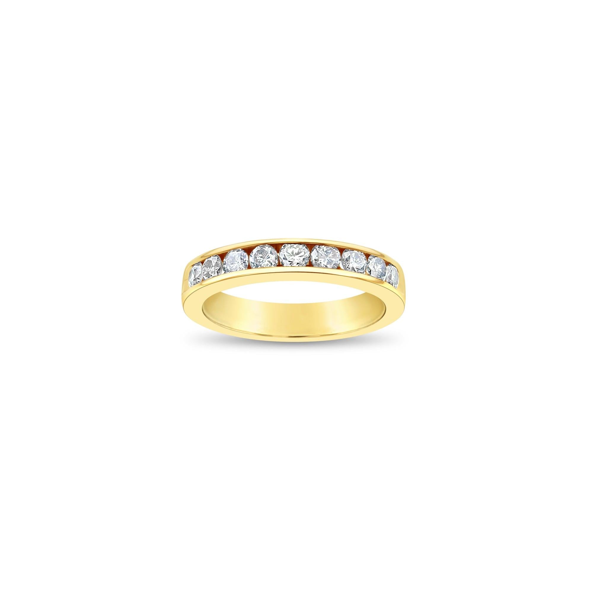 3.5MM Three Quarter Diamond Wedding Band