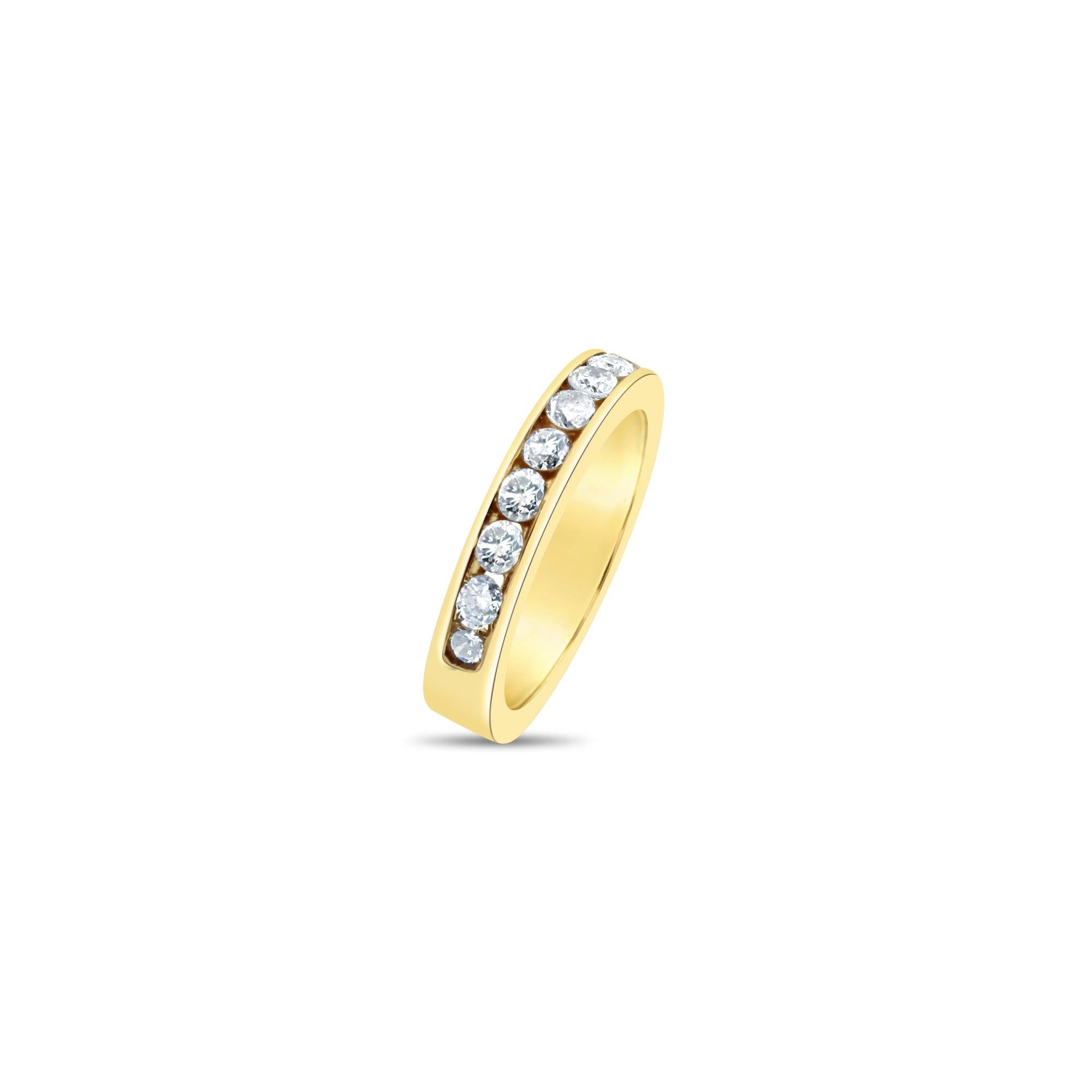 3MM One Carat Wide Diamond Band