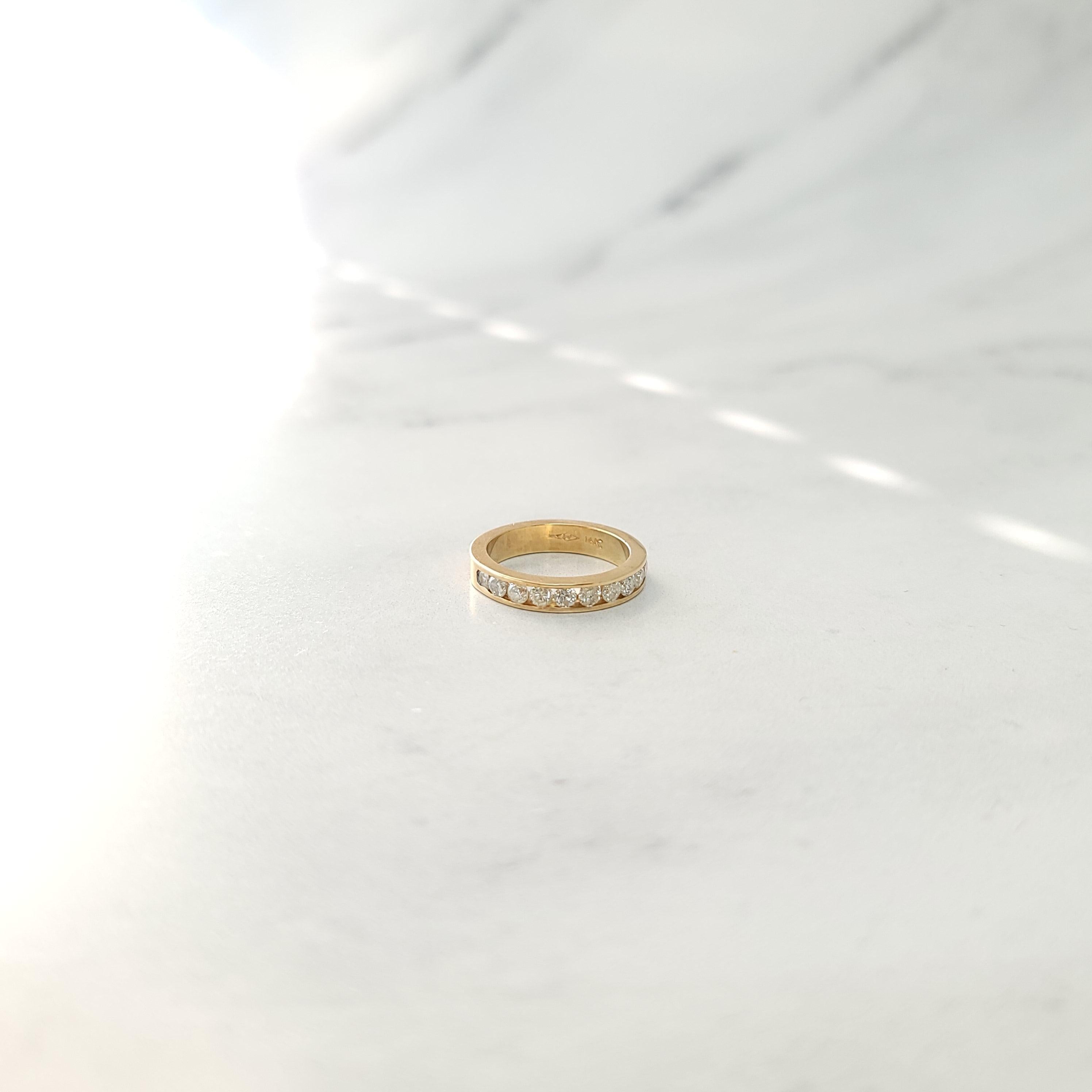 3MM One Carat Wide Diamond Band