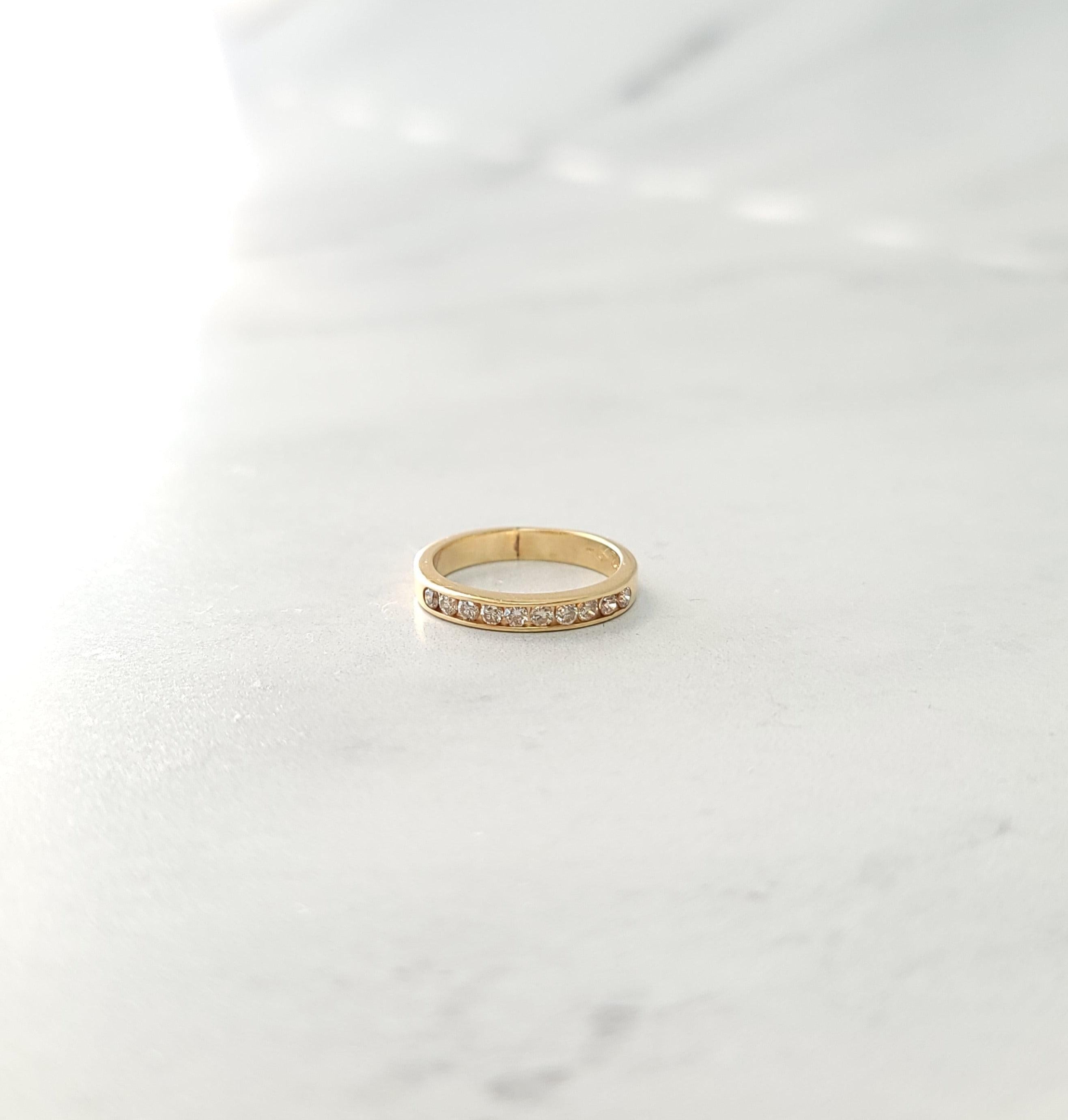 3MM Ten Stone Diamond Wedding Band