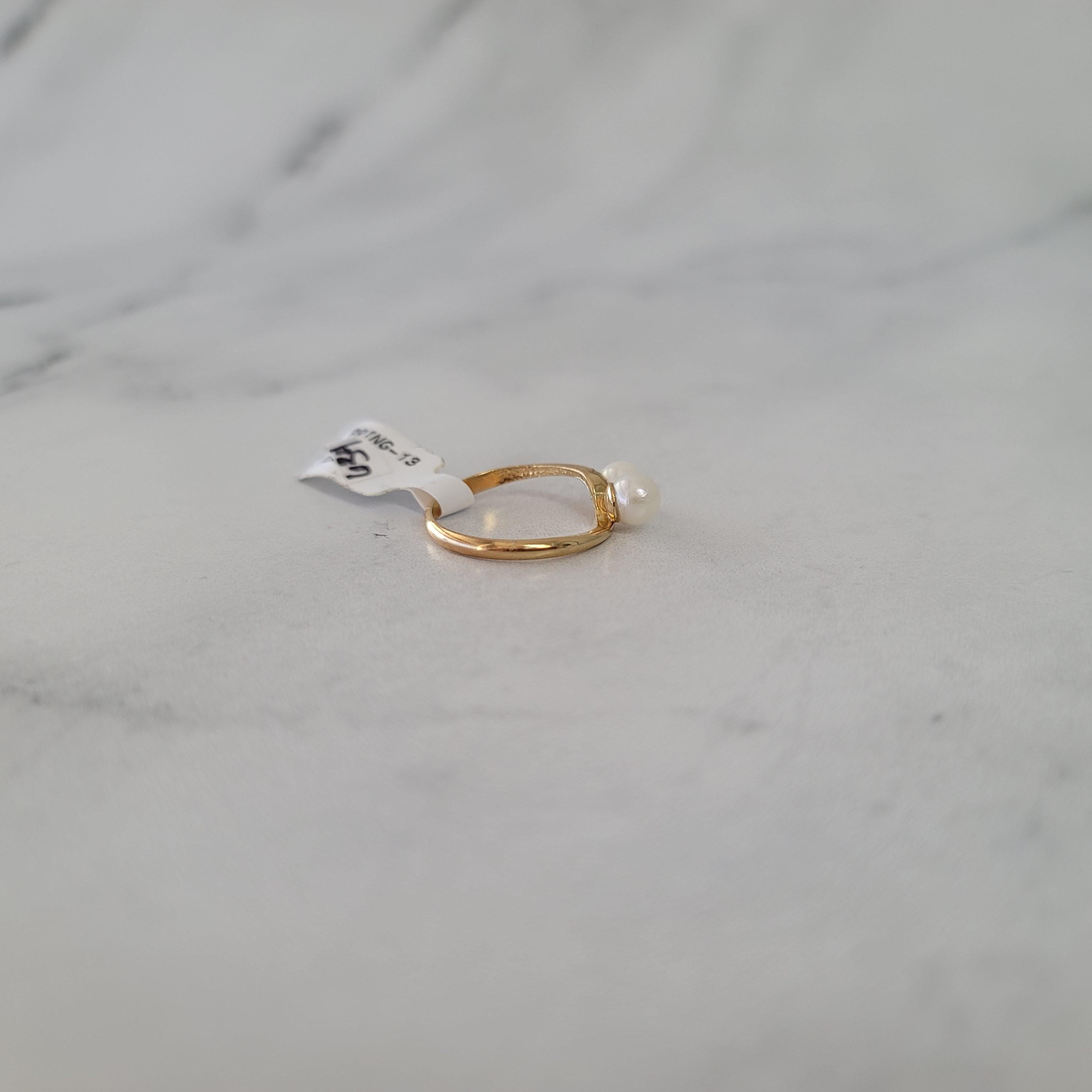 5MM Cultured Pearl Cluster Ring 14k Yellow Gold