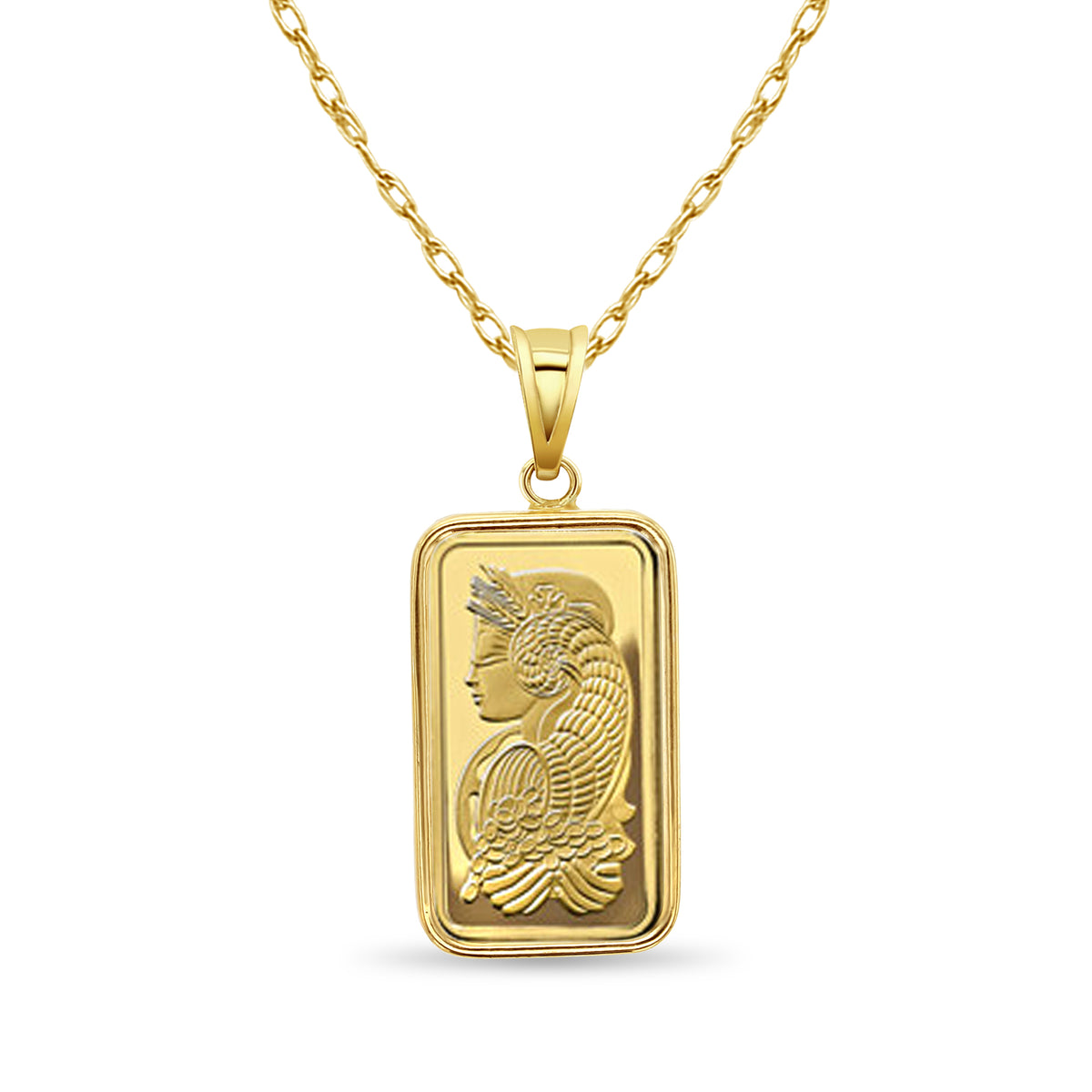 20 Gram Pamp Credit Suisse Gold Bar with Polished Bezel