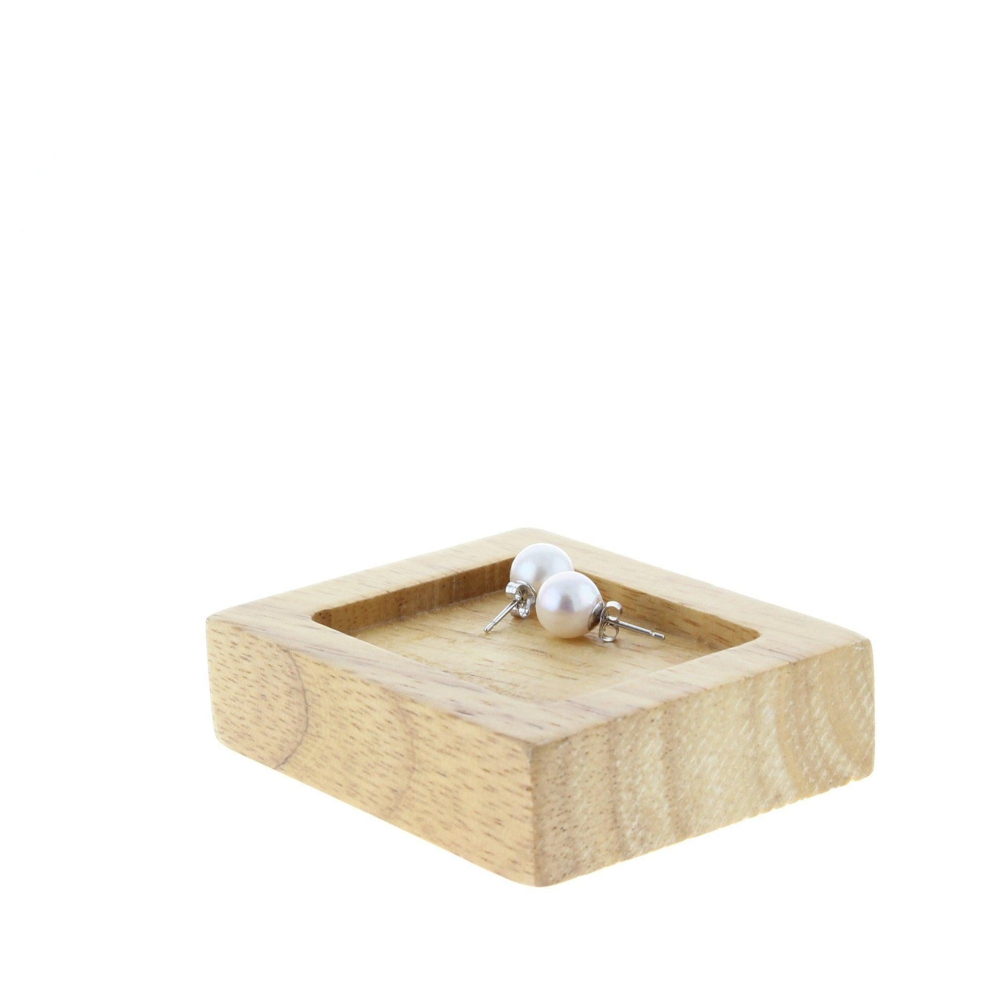 8MM - 8.5MM Cultured Pearl Studs 14k White Gold