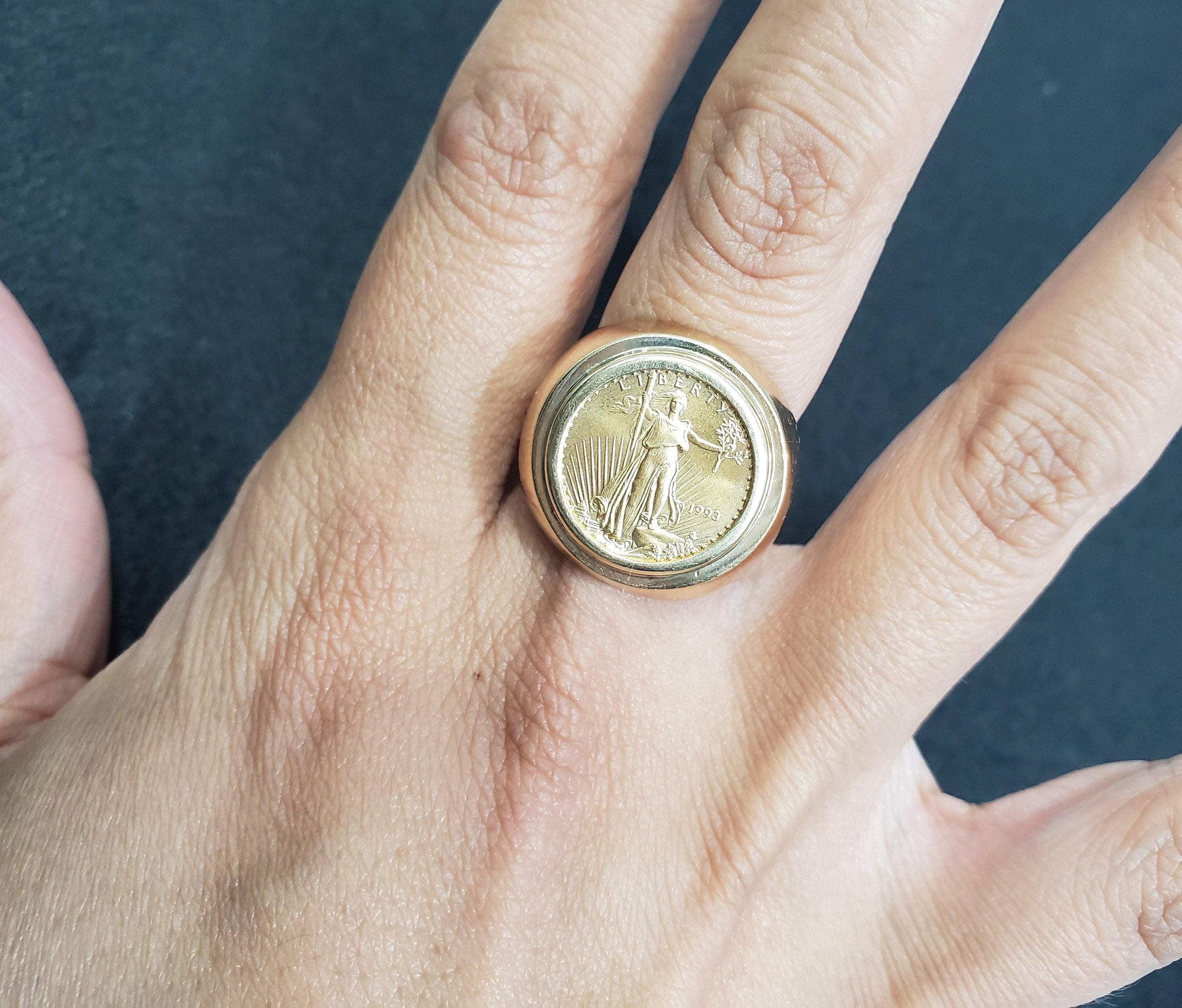 American Eagle 1/10OZ Lady Liberty Polished Ring