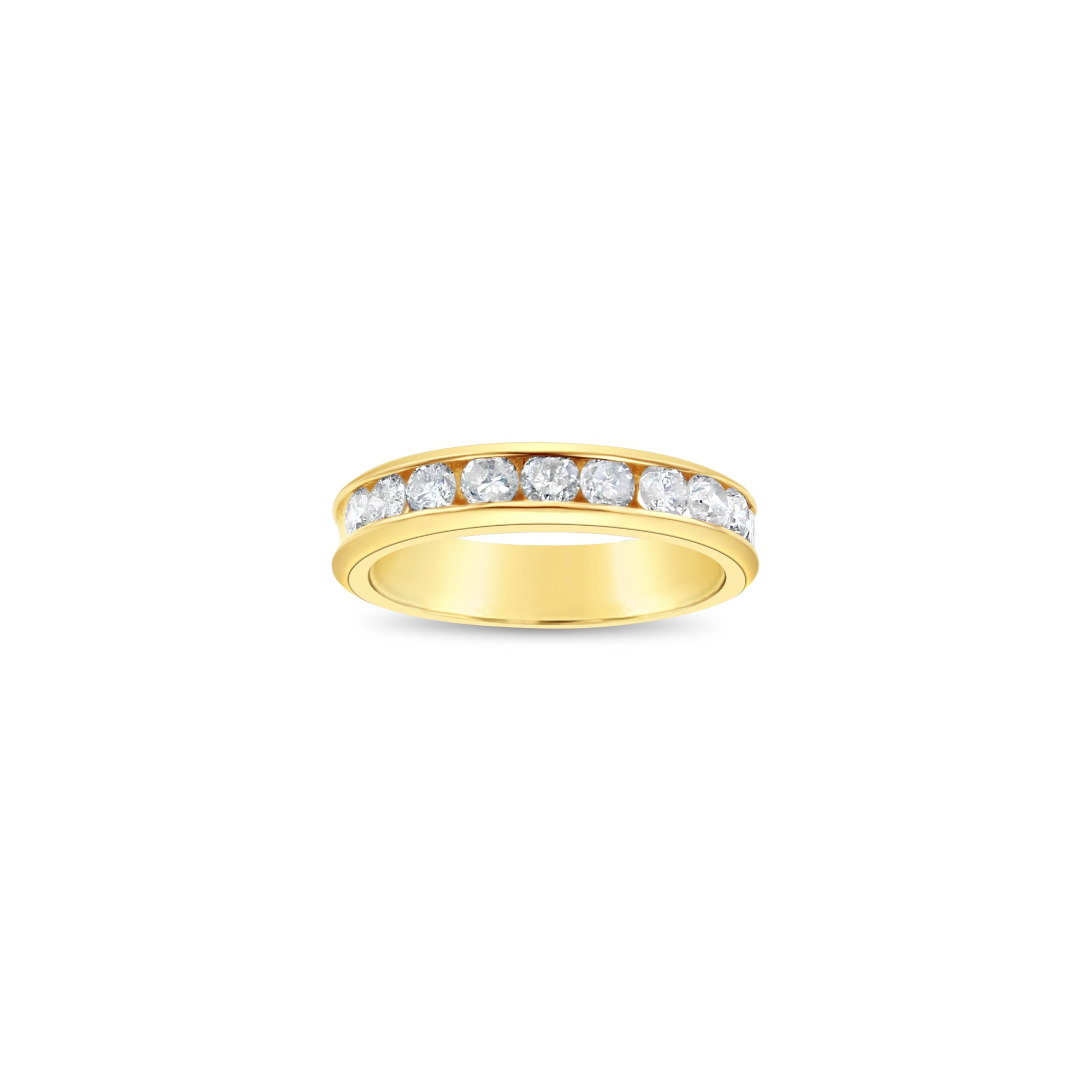 One Carat 4MM Diamond Wedding Band