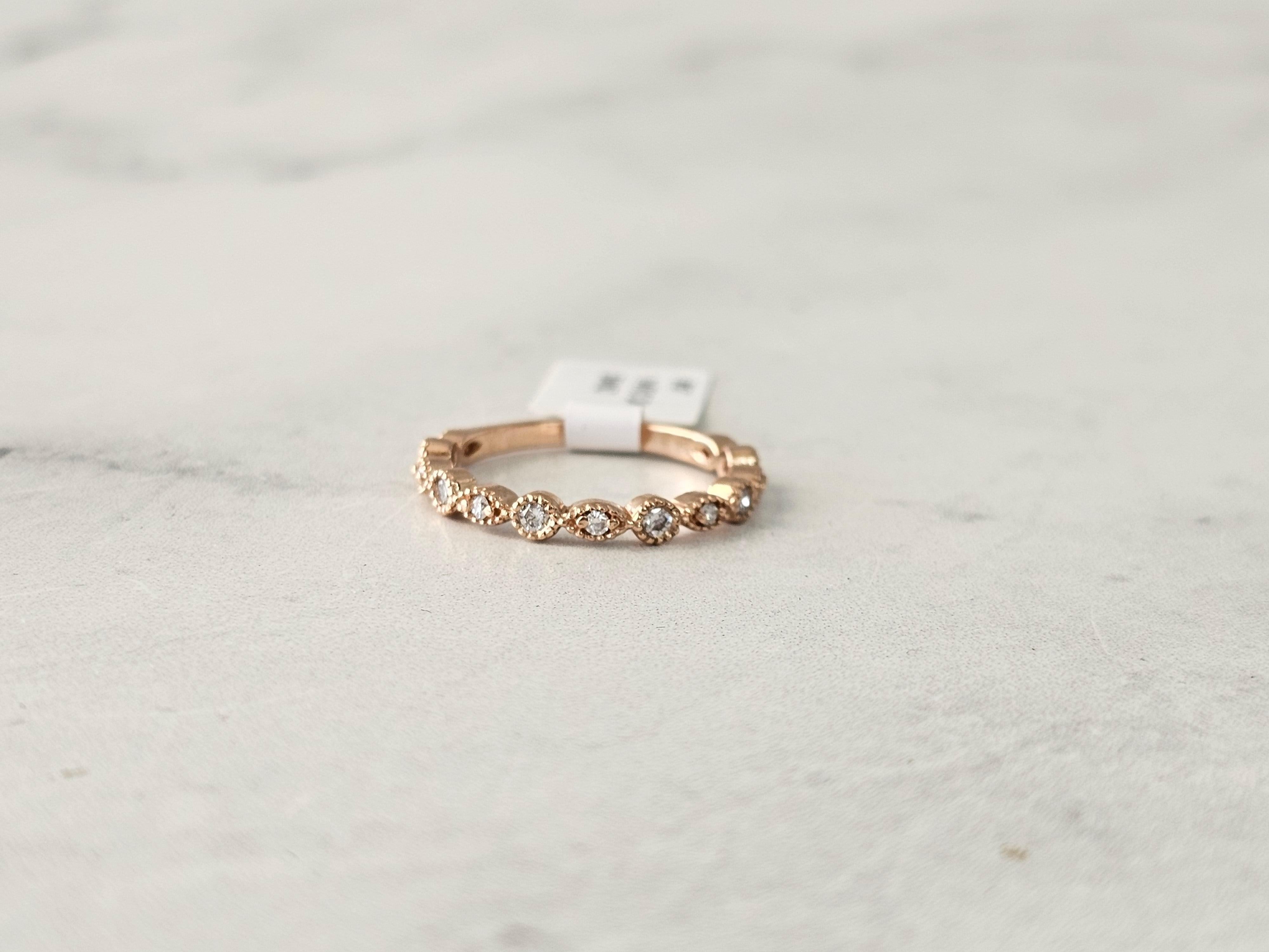 Bead Set Diamond Band