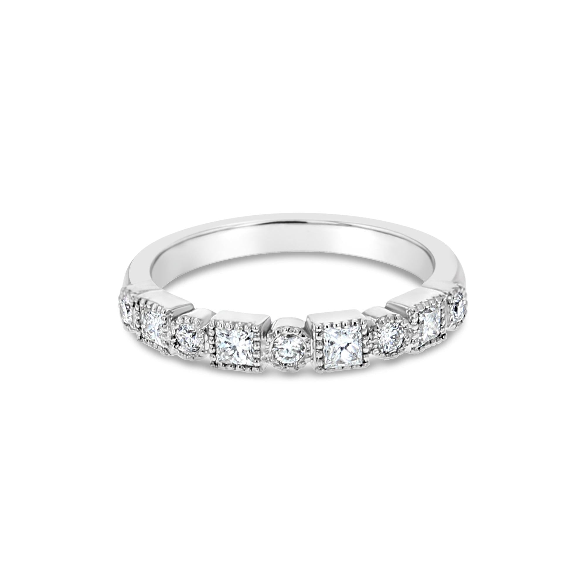 Bead Style Diamond Stackable Band