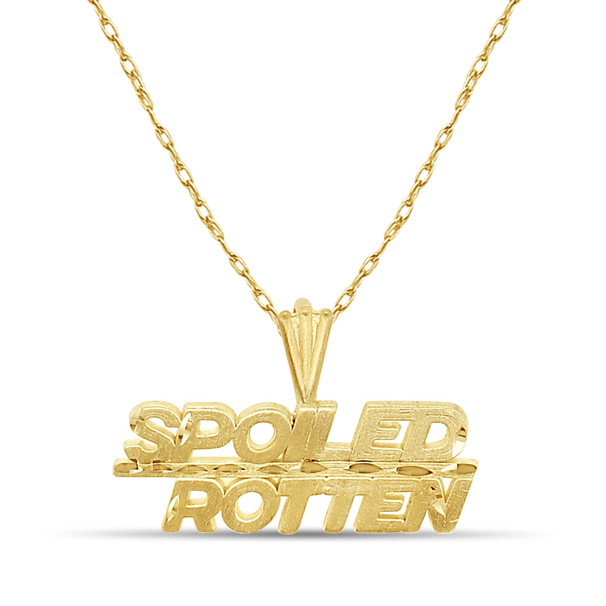 Spoiled Rotten with Diamond Cuts Necklace