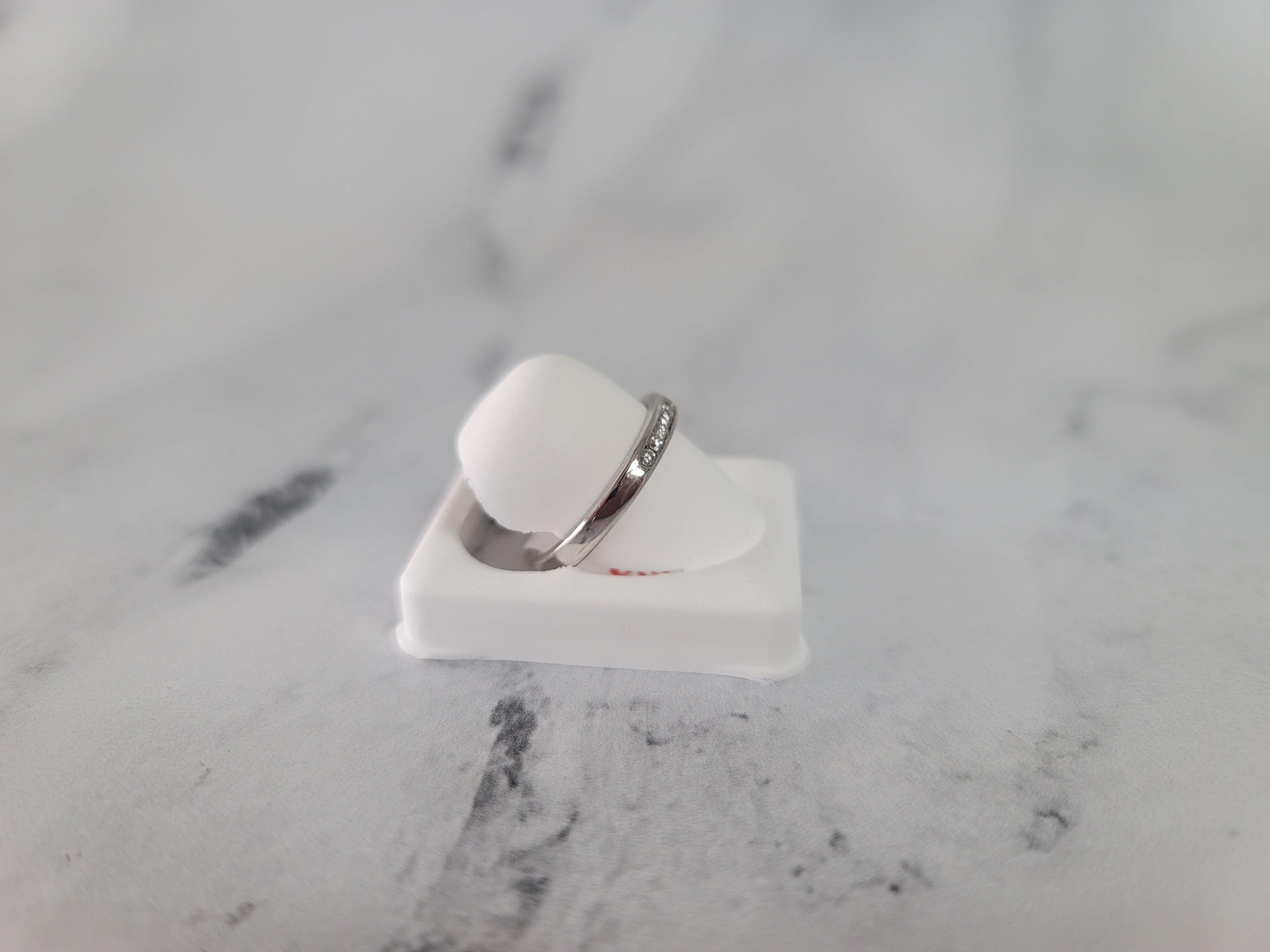 Channel Set Diamond Wedding Band .25cttw 14K White Gold