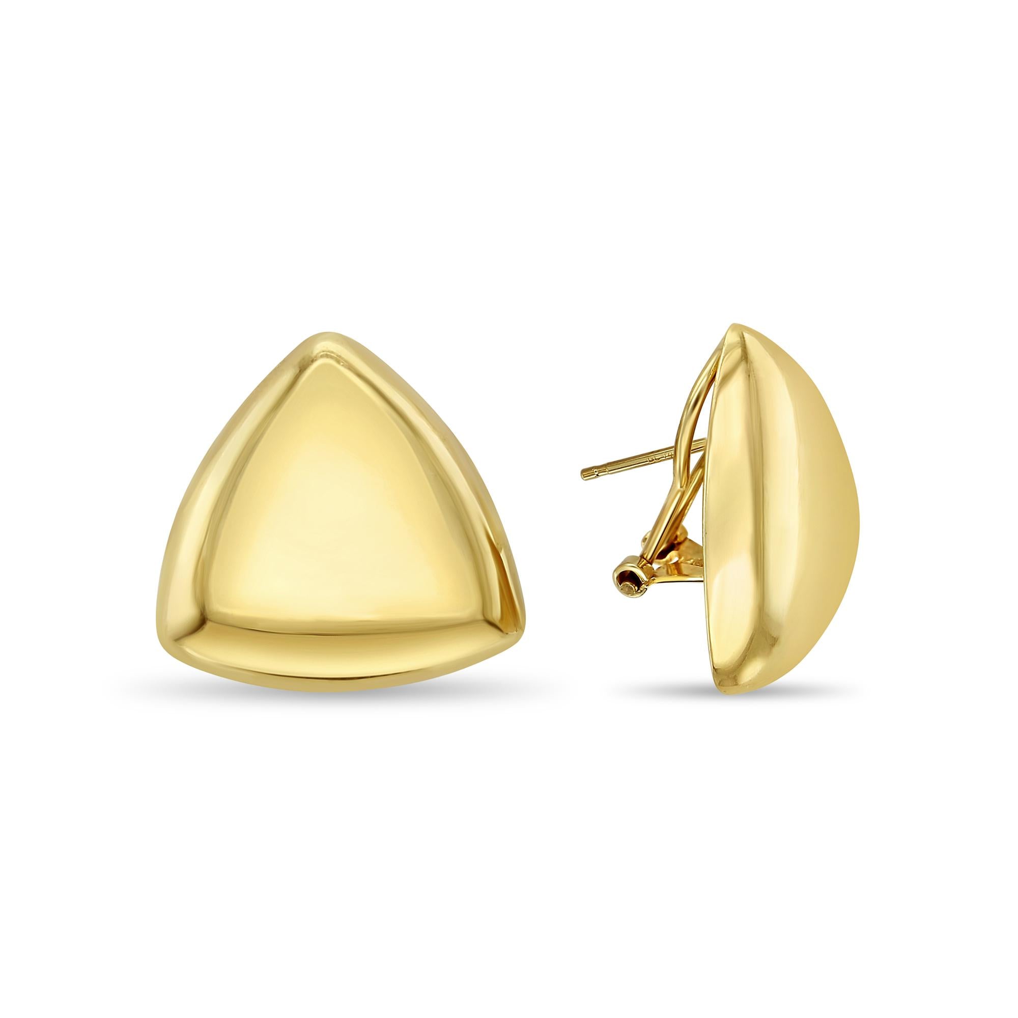 Detailed Vertical Quilted Large Round Earrings
