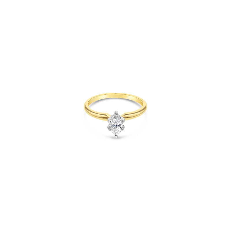 Marquise Half Carat Solitaire Diamond Engagement Ring