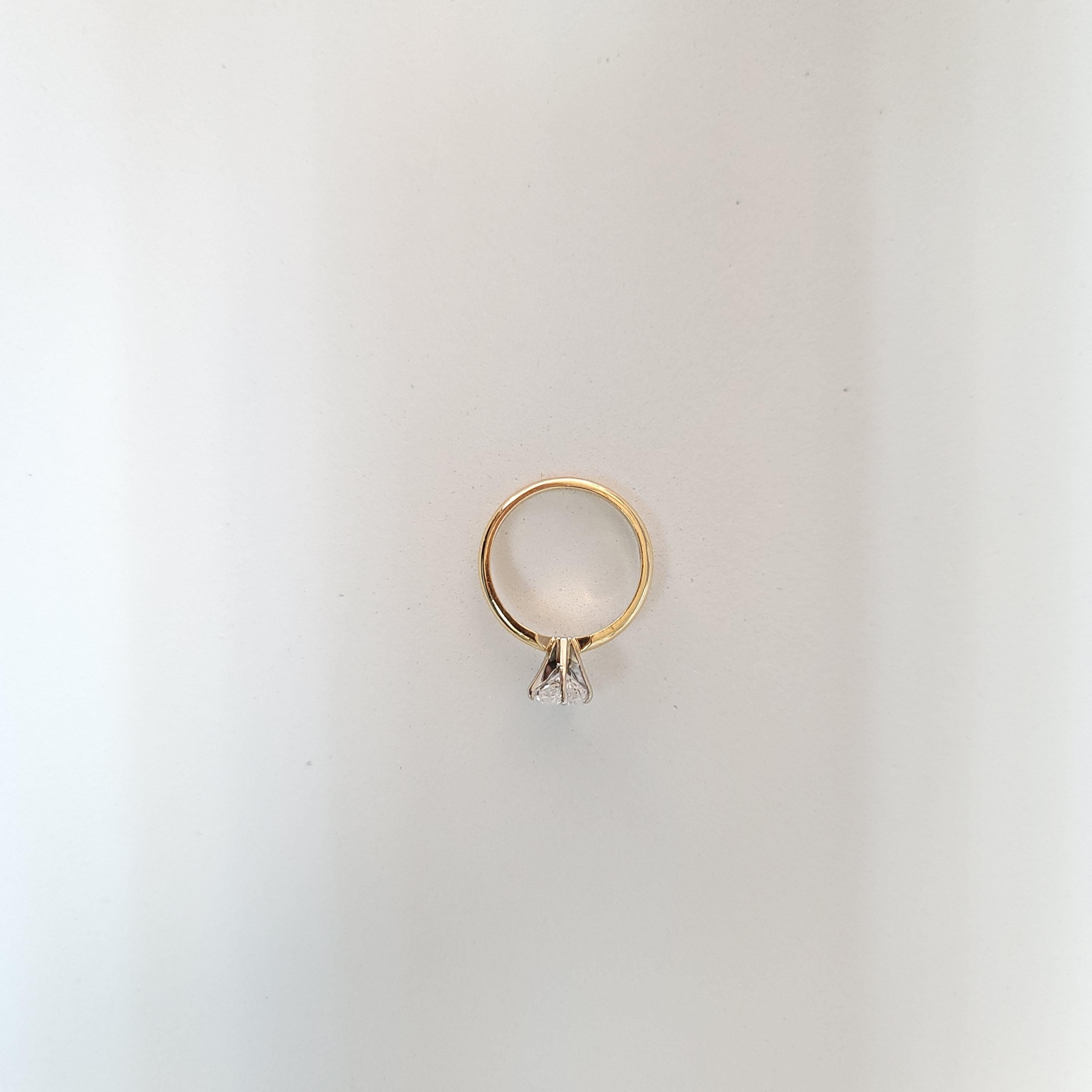 One Carat Heart Shaped Solitaire Diamond Engagement Ring