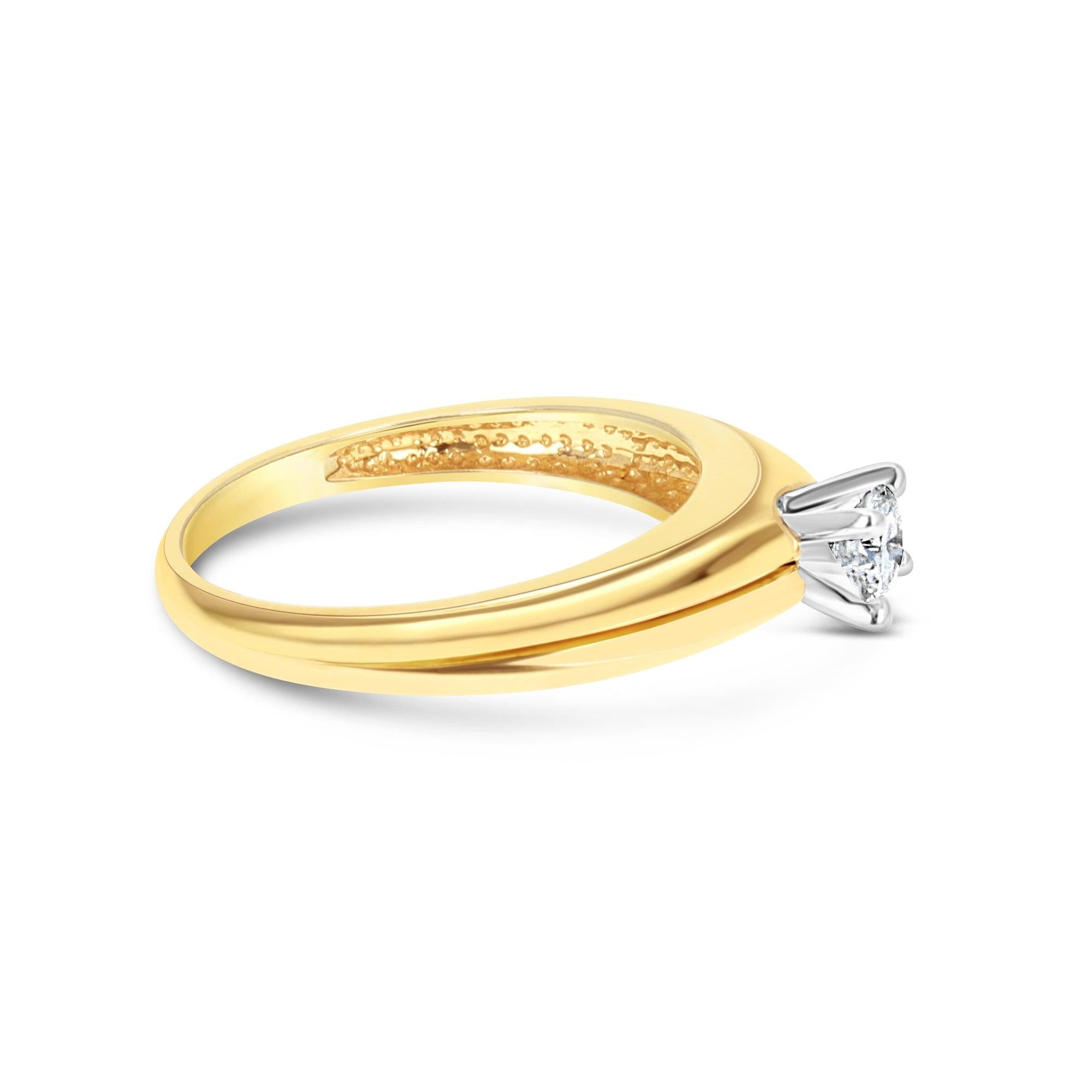 One Quarter Carat Diamond Engagement Ring