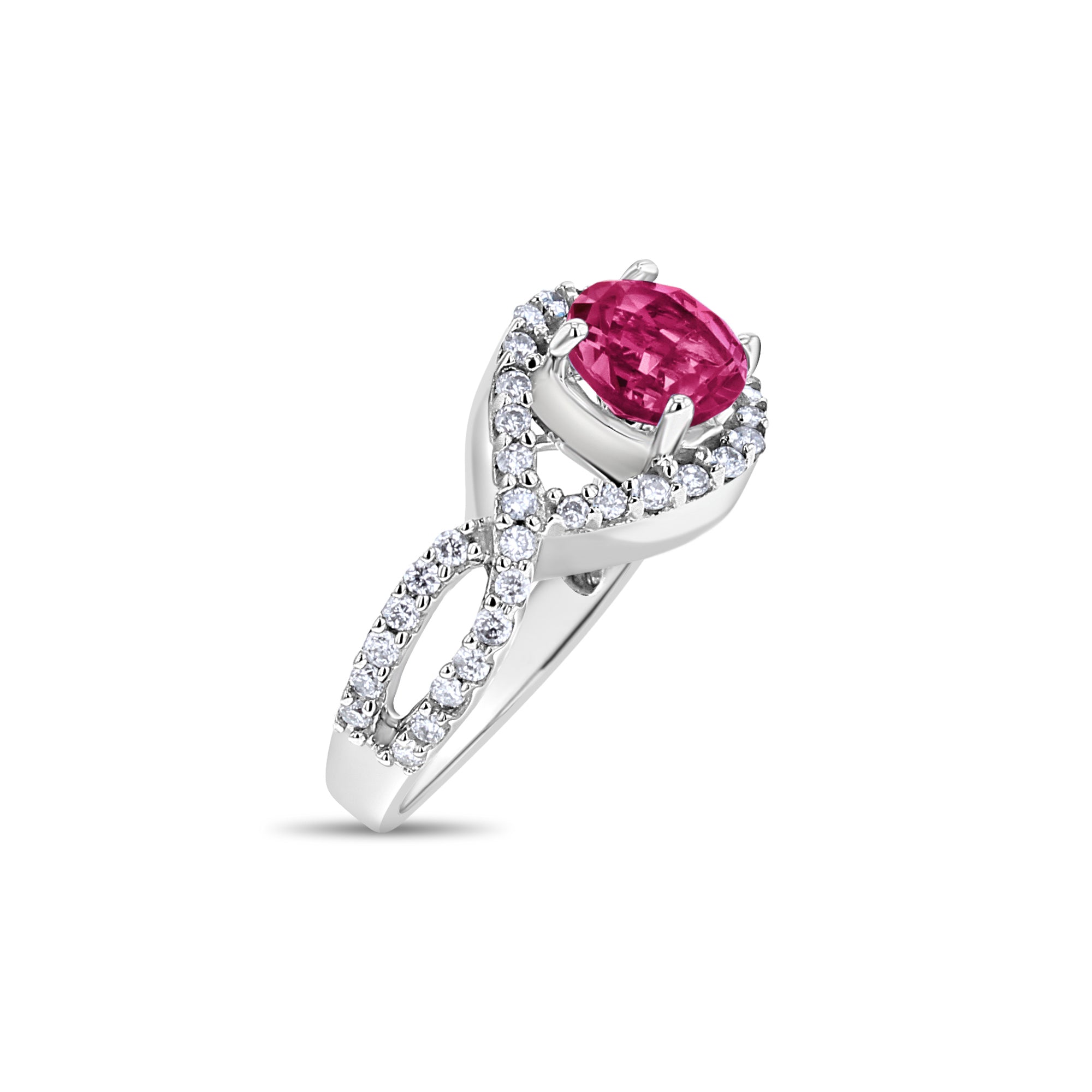 Anillo de diamantes con topacio azul de Londres