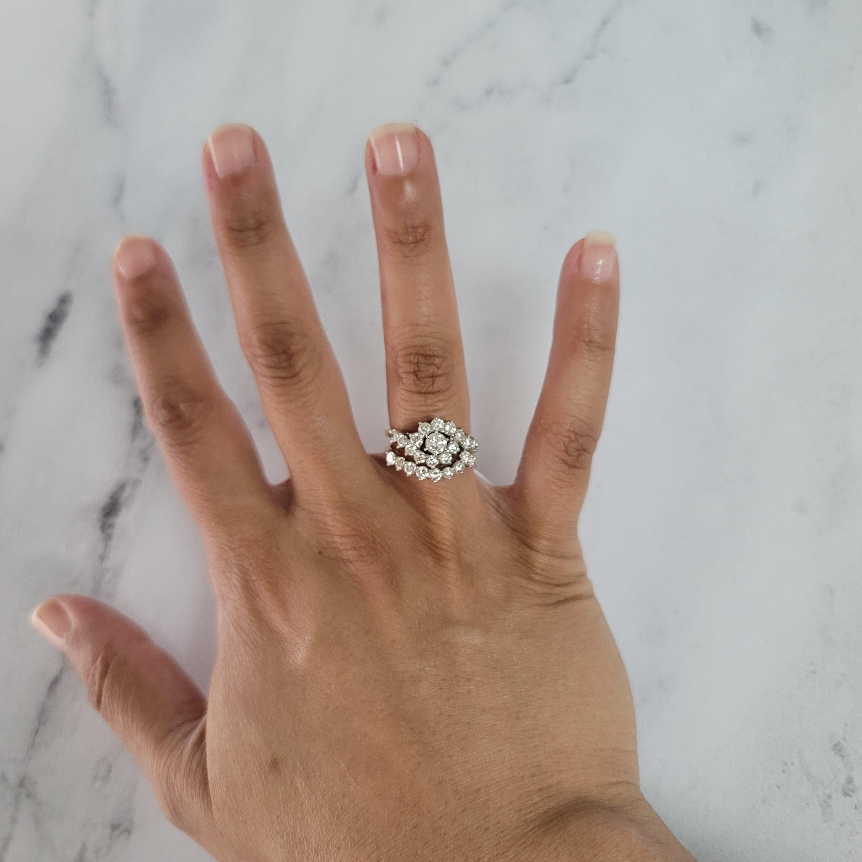 Two Carat Diamond Wedding Ring Set