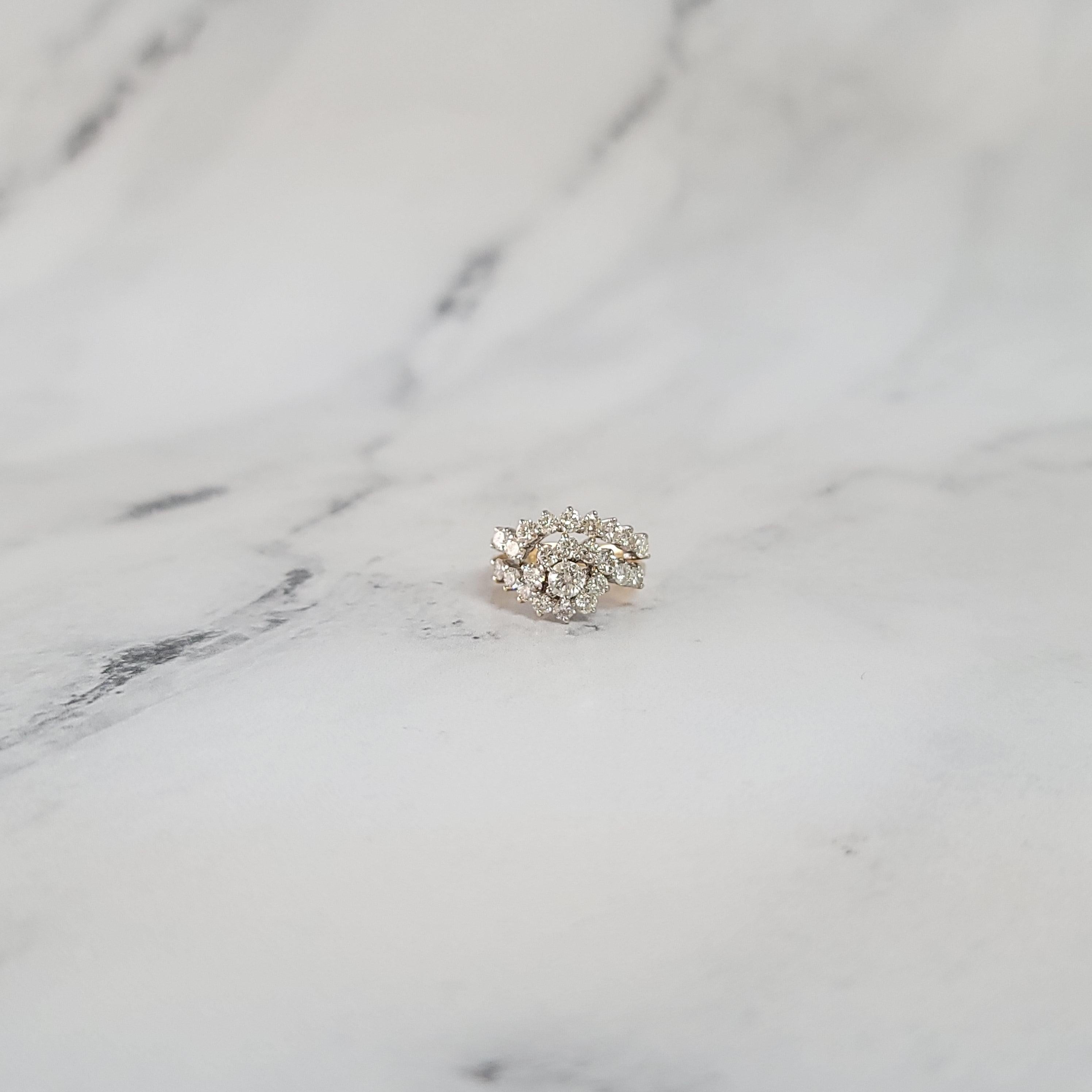 Two Carat Diamond Wedding Ring Set