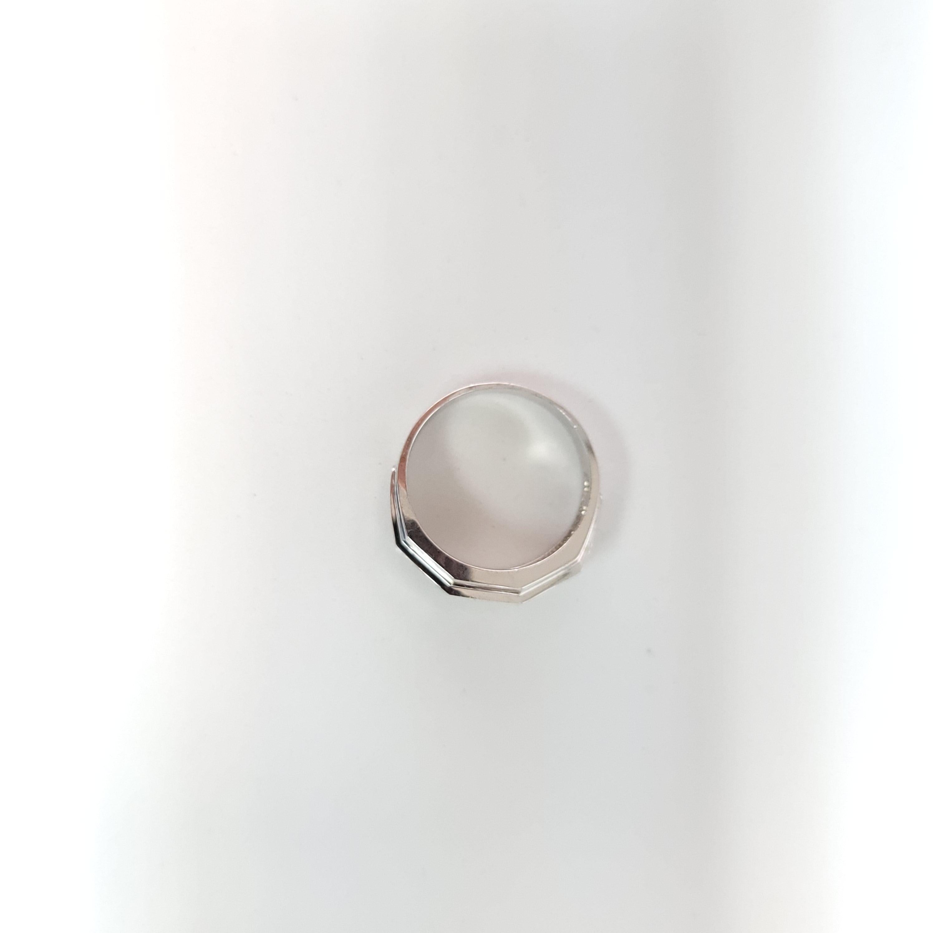 White Gold Diamond Wedding Band with Satin Finish