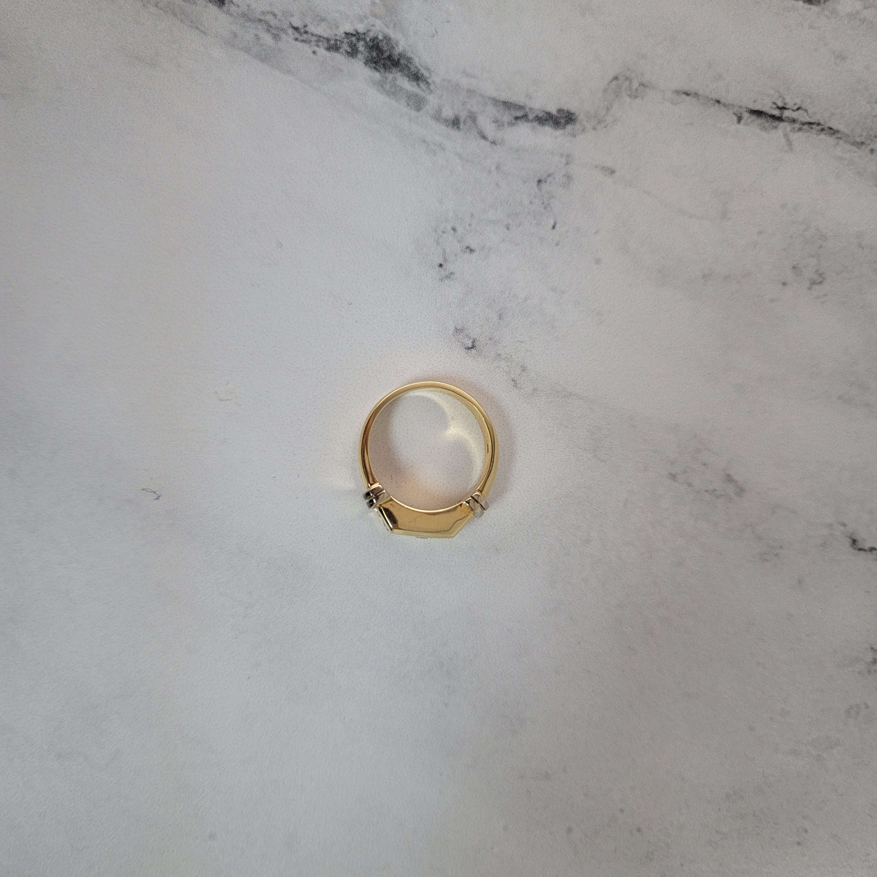 Alianza de boda con cinco diamantes de 1 quilate