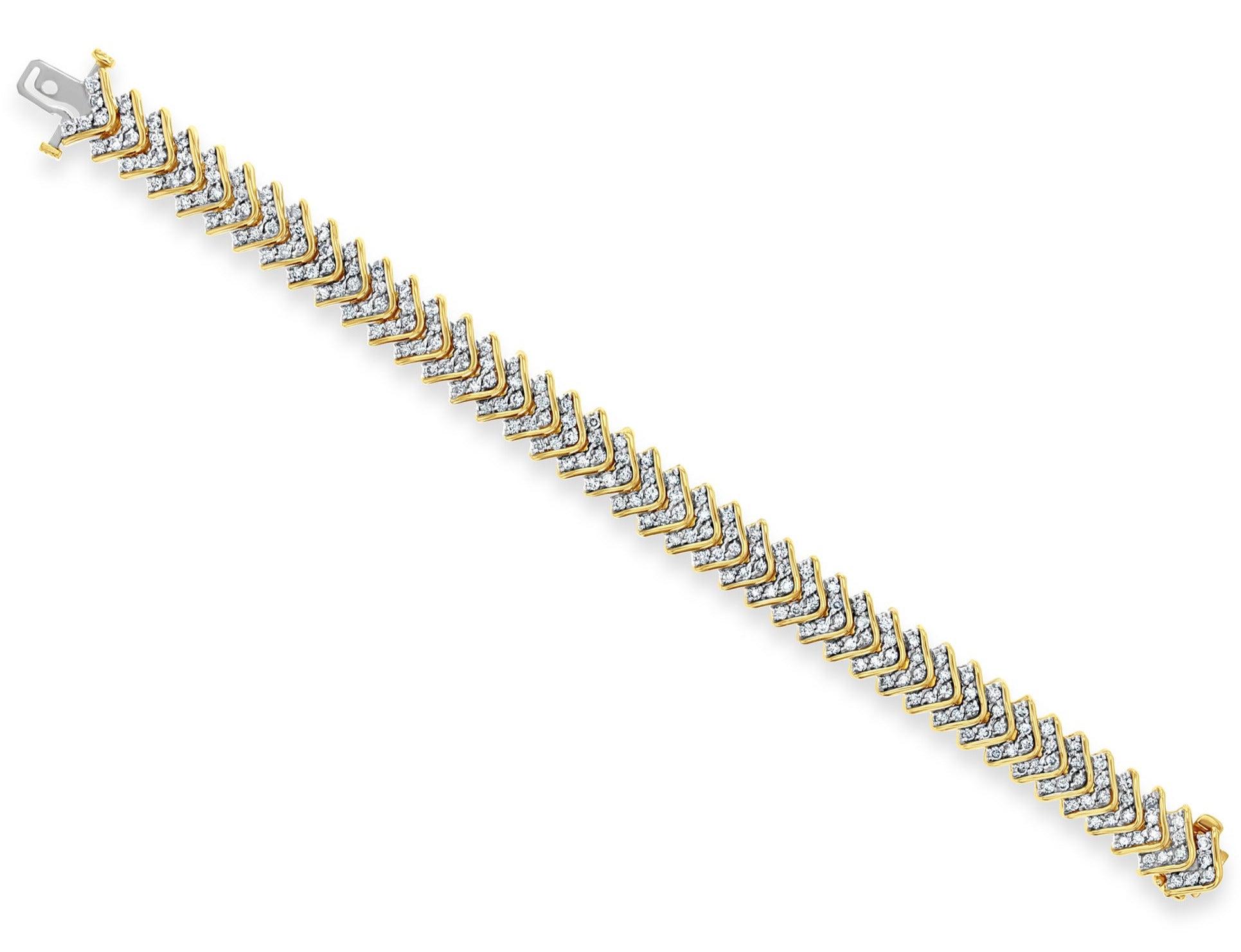 4.25cttw Arrow Style Diamond Bracelet