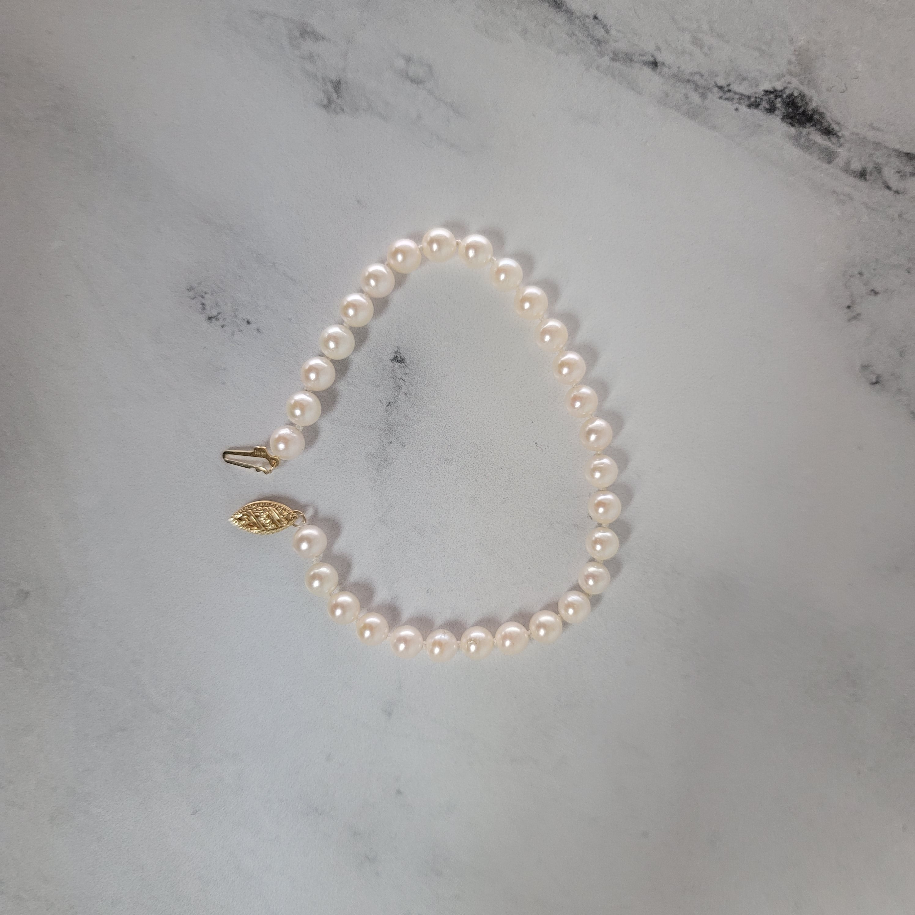 Pulsera de tenis con perlas cultivadas