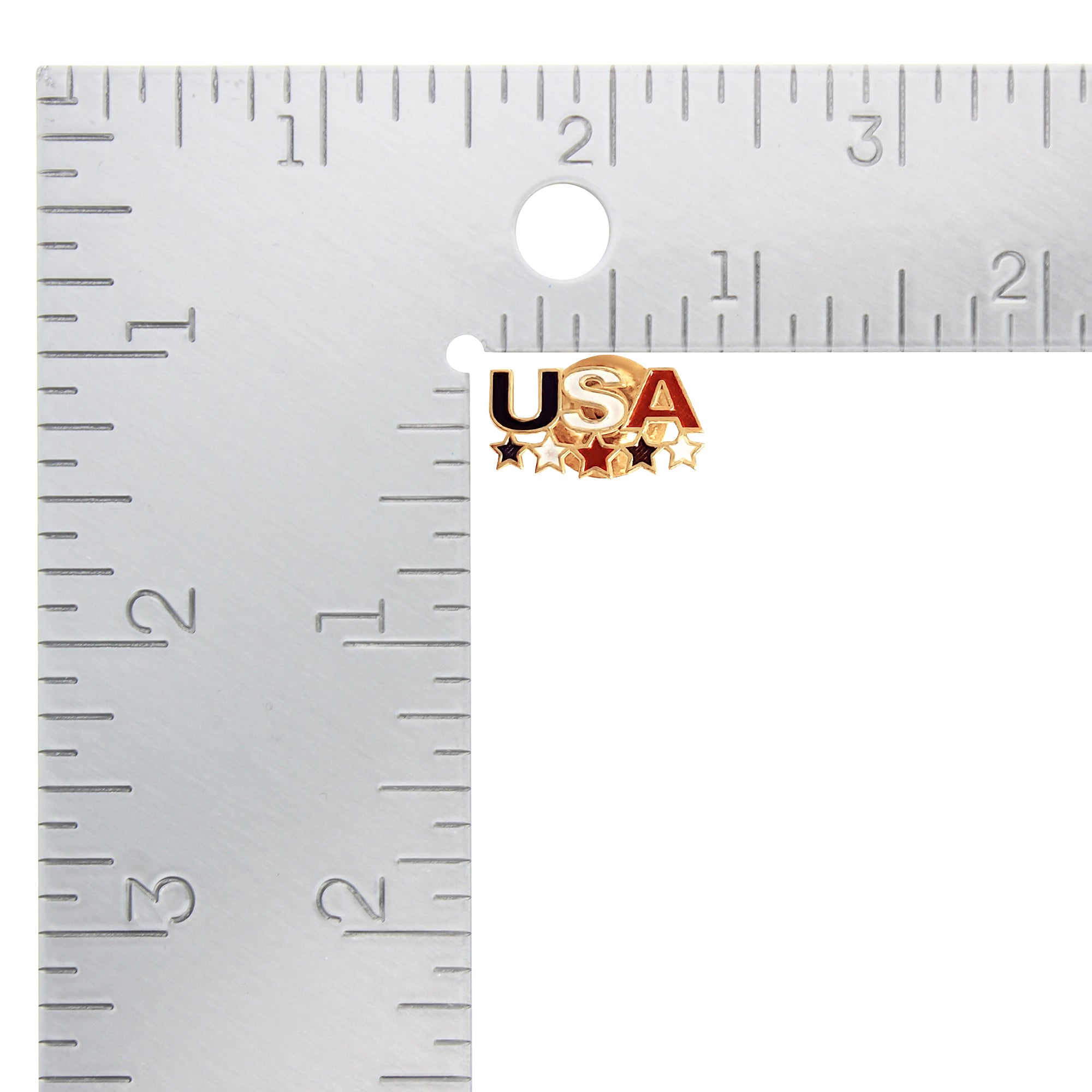 Red, White, & Blue USA enamel Pin with Stars