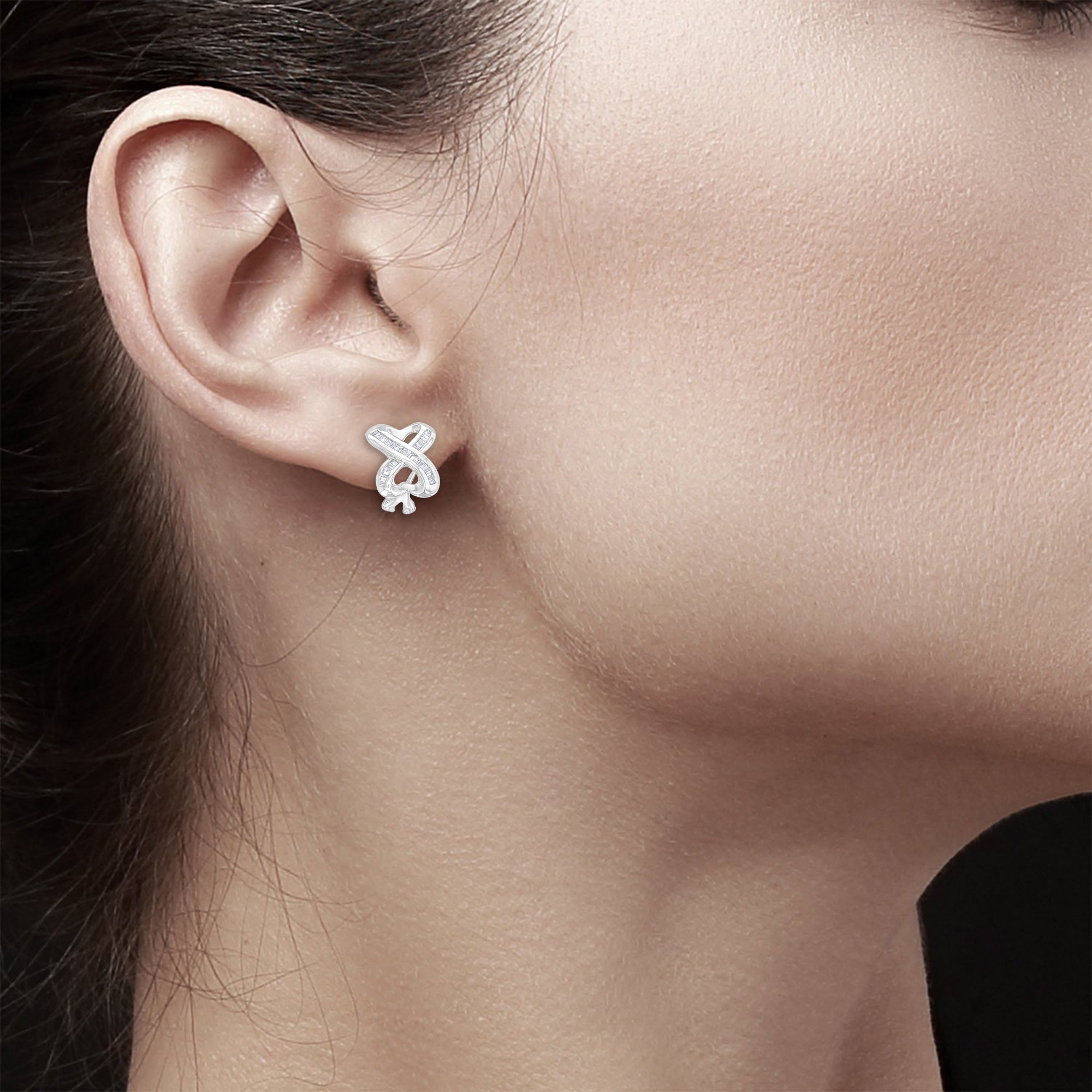 Solid 14k White Gold