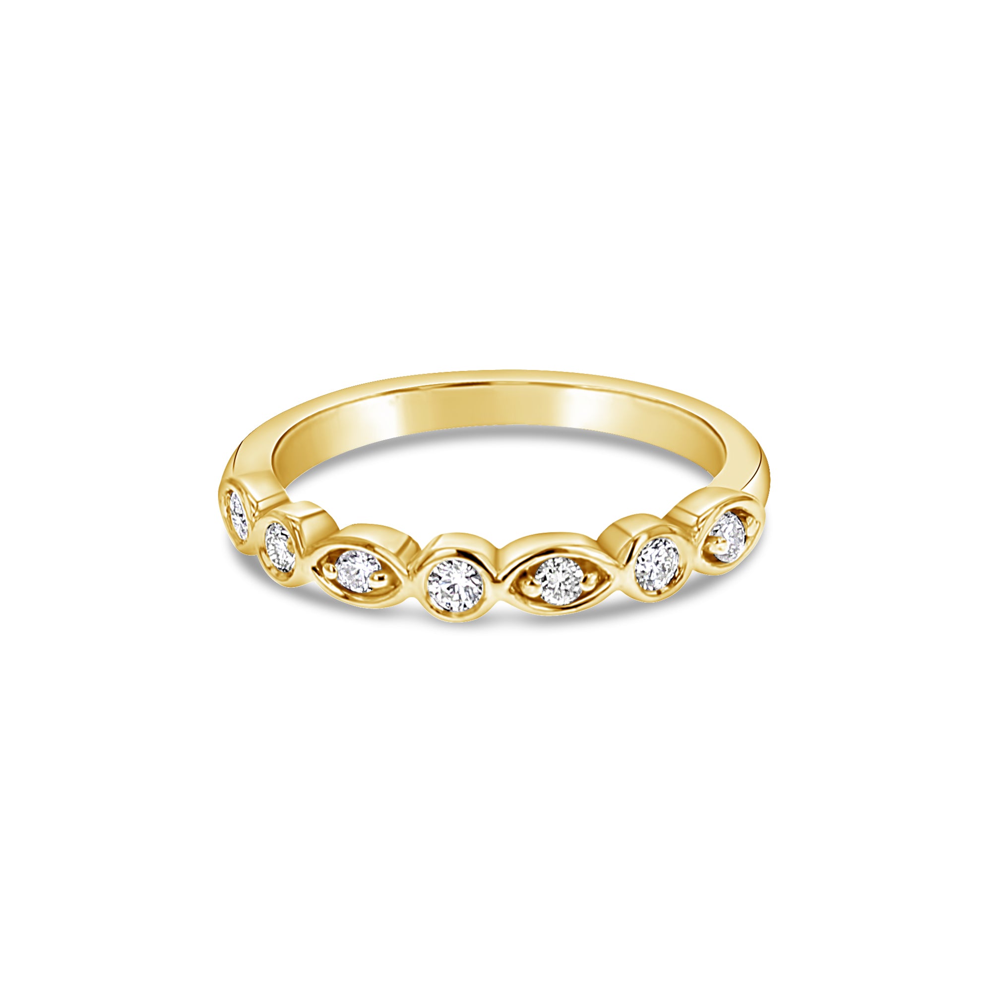 Antique Style Diamond Ring .14cttw 14k White, Rose, or Yellow Gold