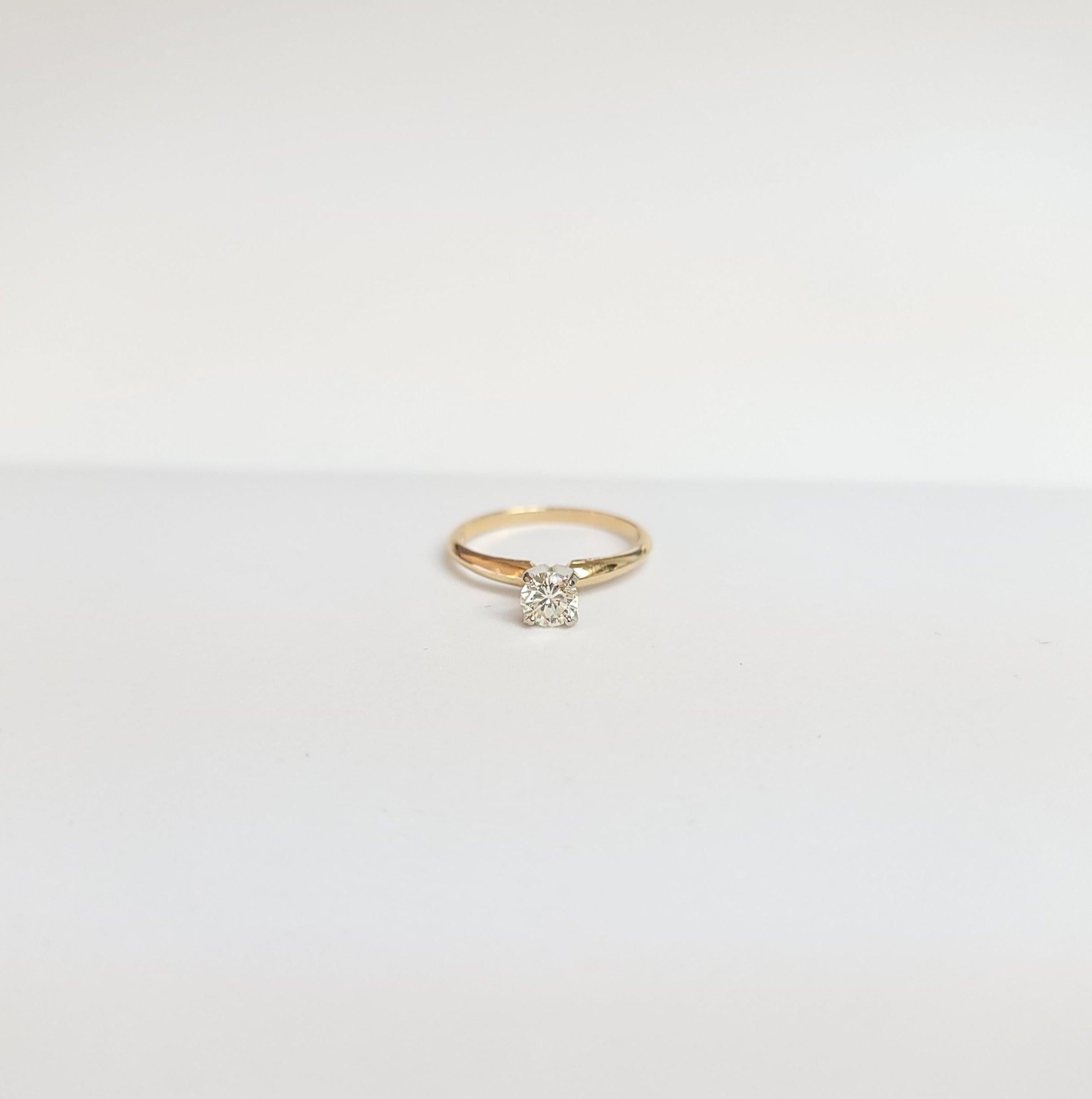 1/3 Carat Solitaire Diamond Engagement Ring