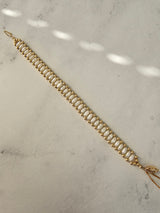 Vintage Rice Pearl Bracelet 14k Yellow Gold