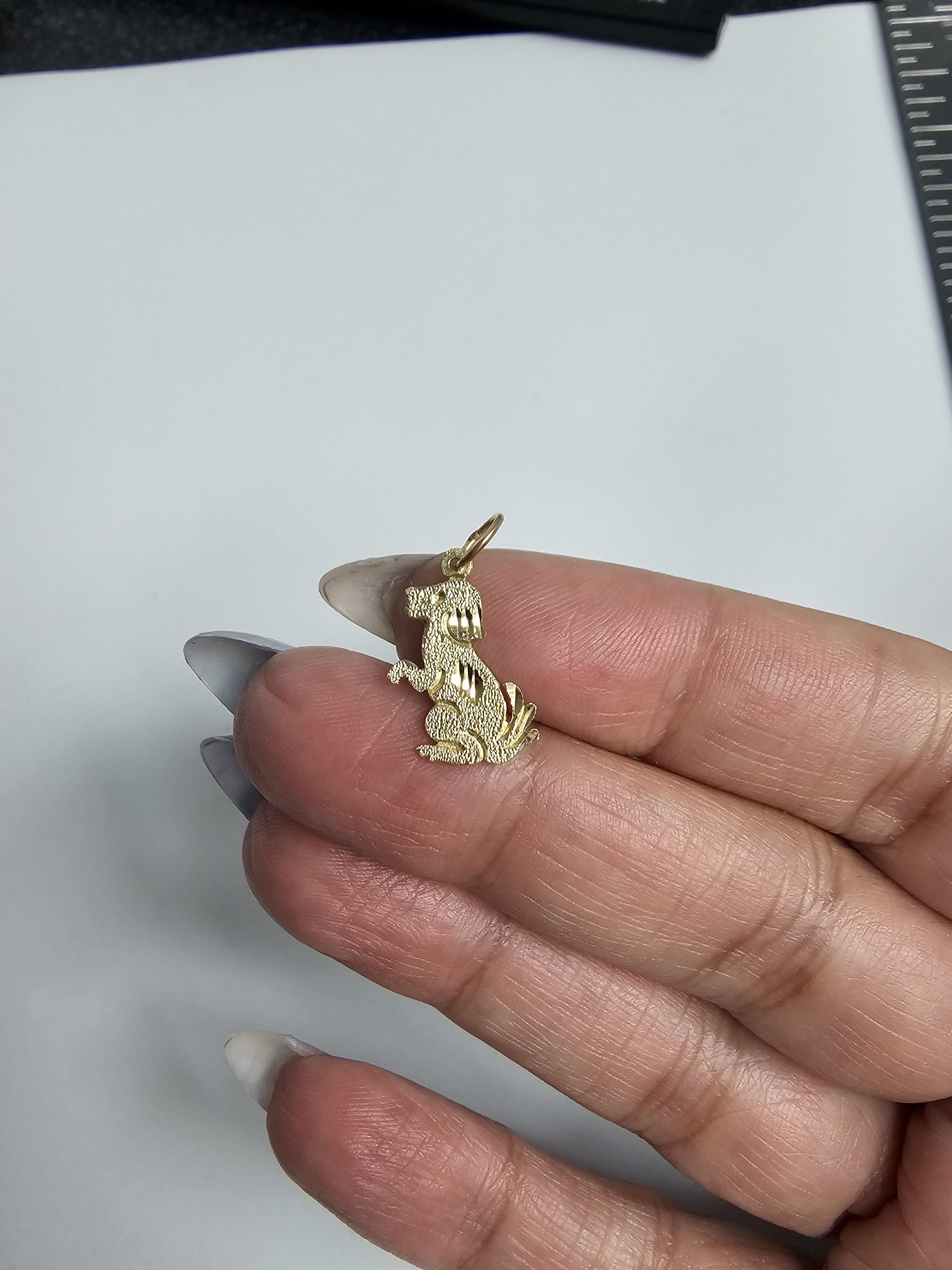 Puppy Charm with Diamond Cuts