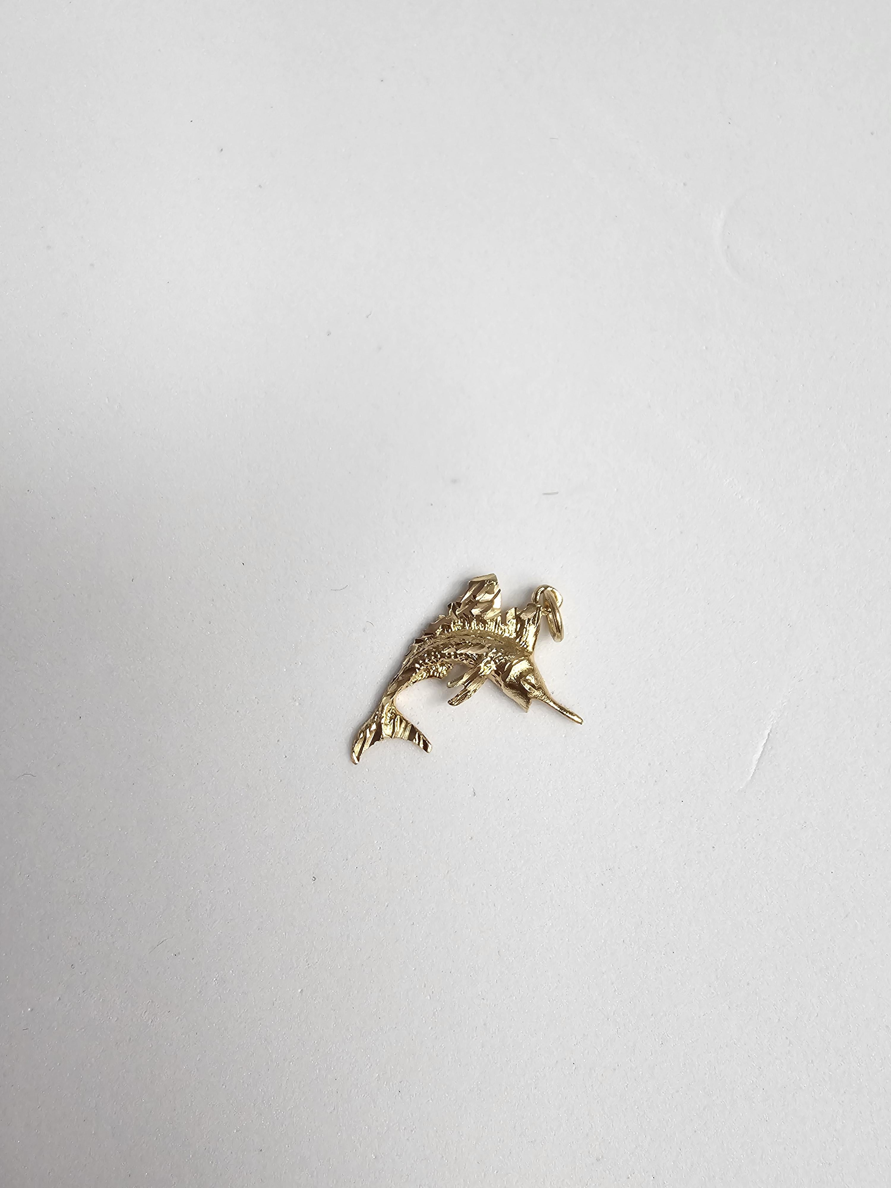 Marlin or Swordfish Charm Necklace