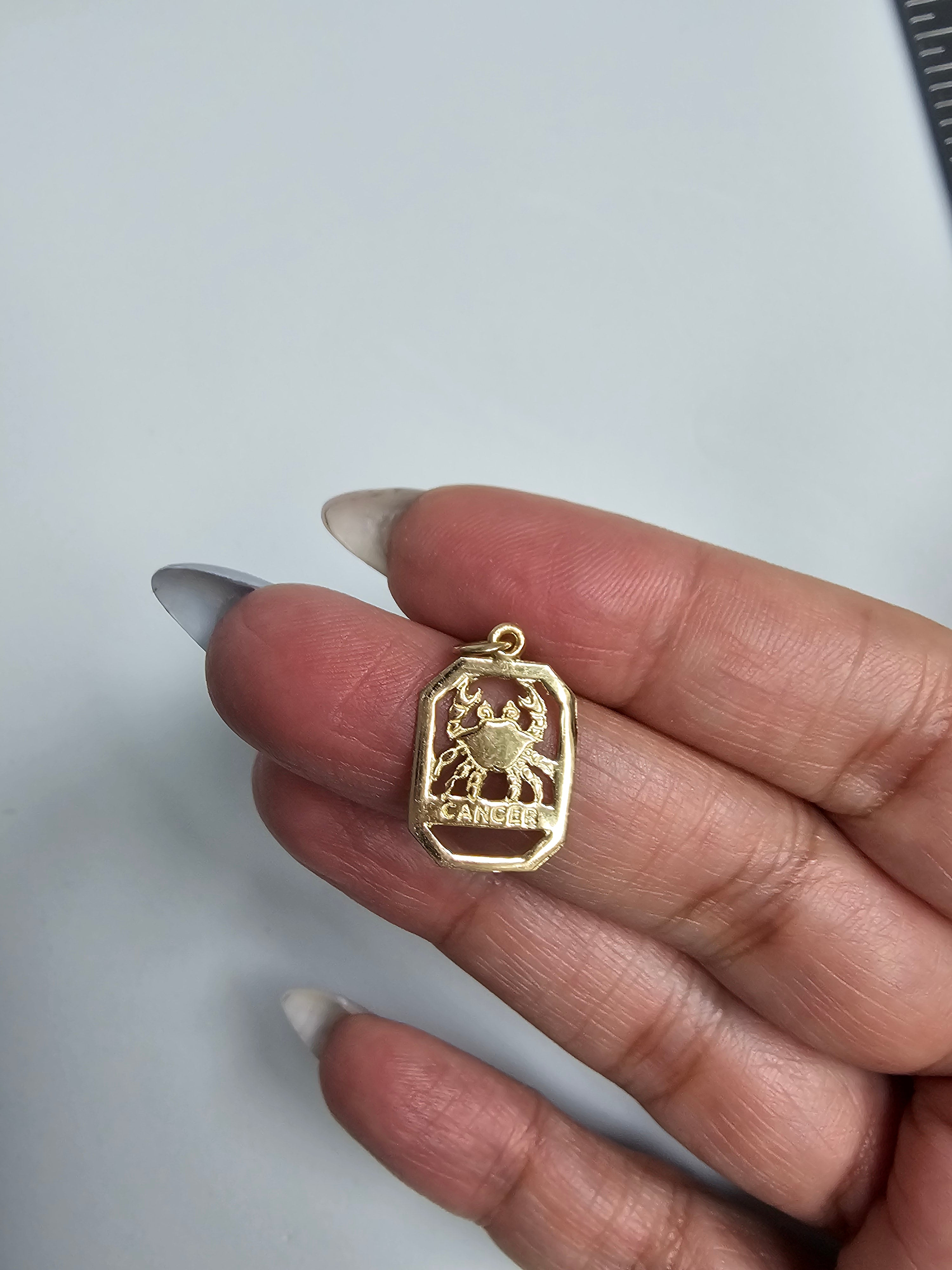 Cancer Zodiac Charm Necklace