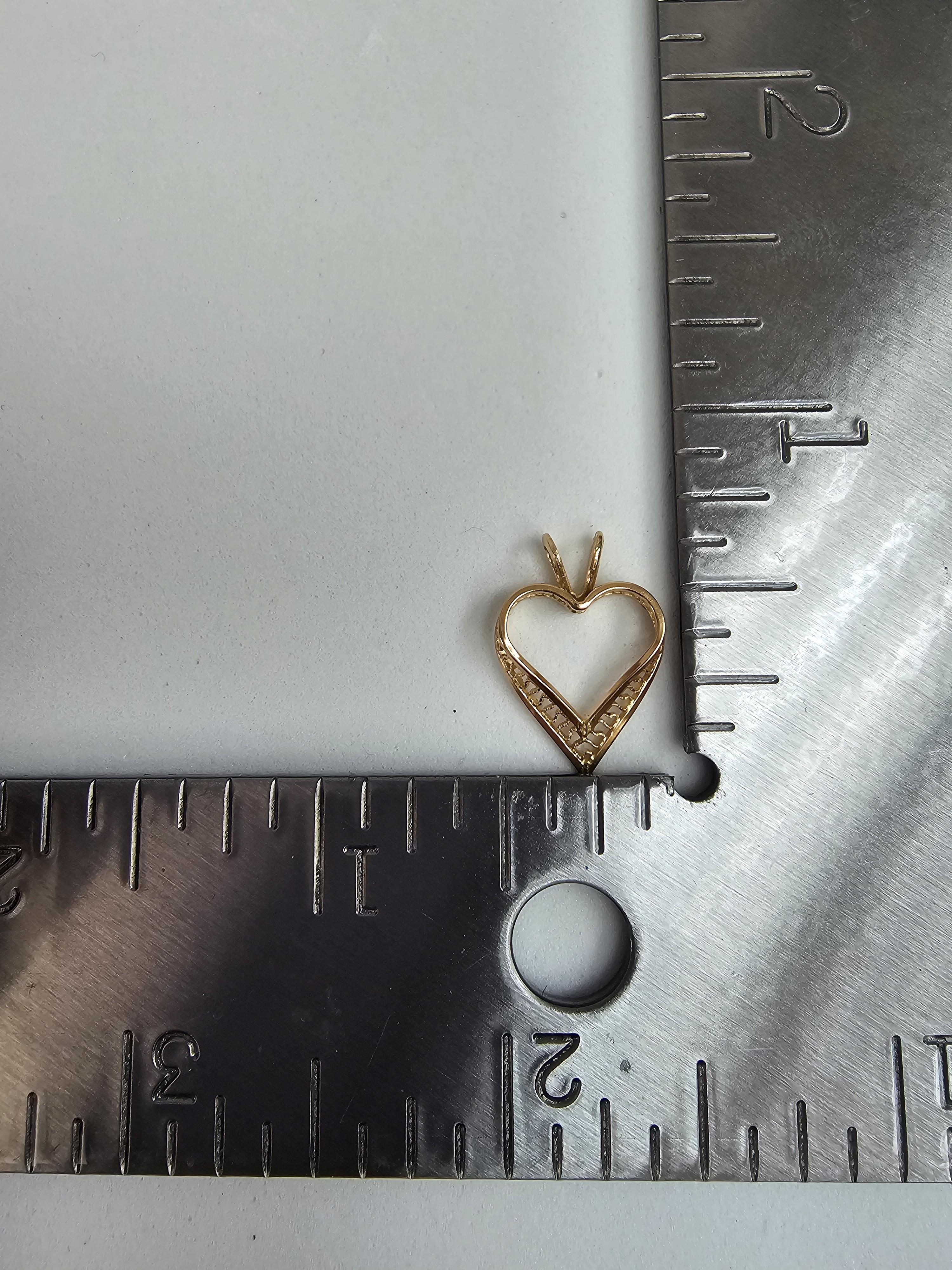 Heart Cutout Gold Necklace