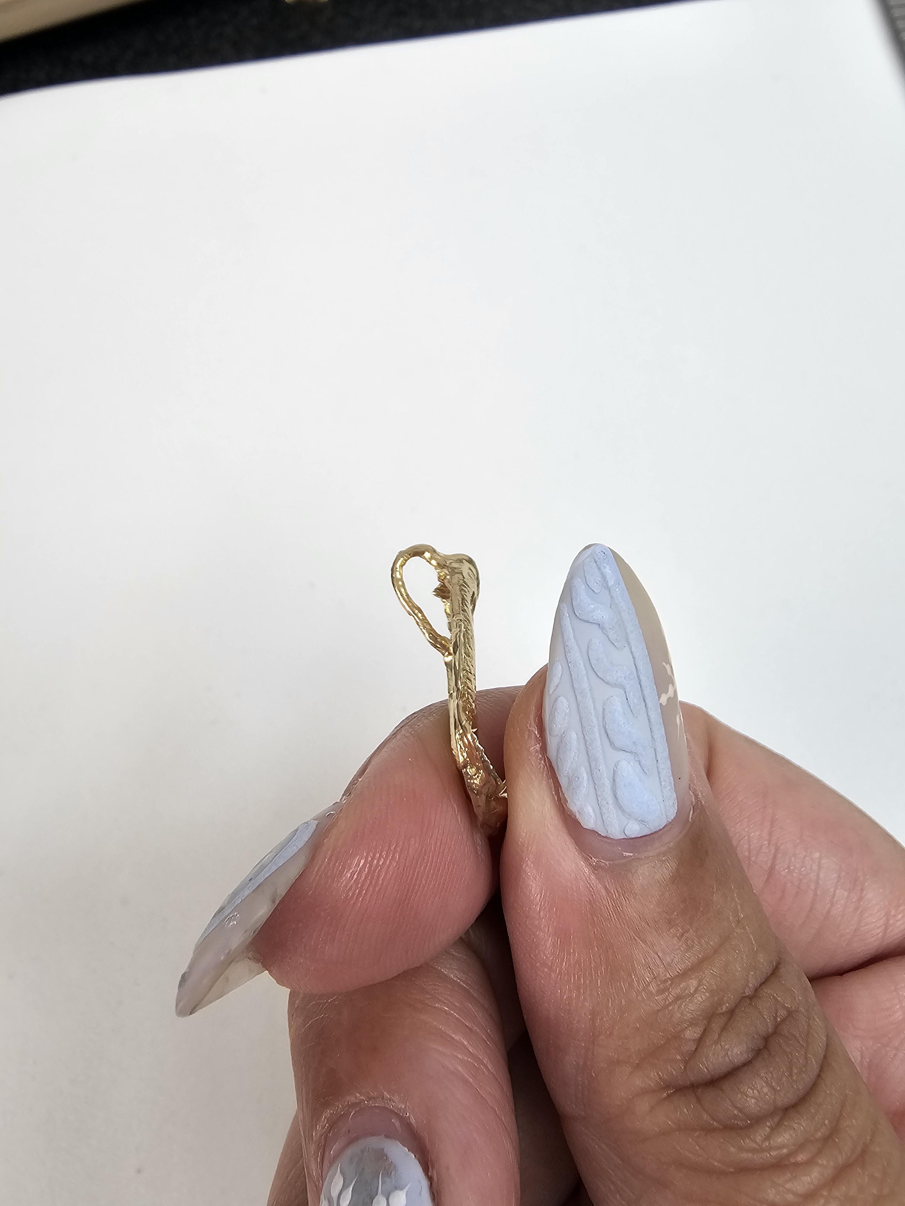 Largemouth Bass Gold Charm Necklace