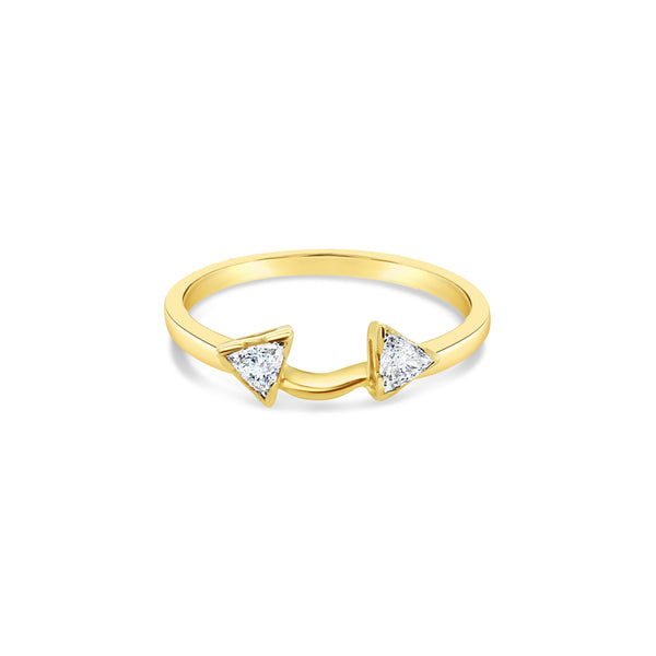 Vintage Diamond Ring Wrap/Enhancer 14k Yellow Gold