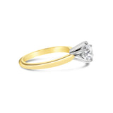 One Carat Heart Shaped Solitaire Diamond Engagement Ring