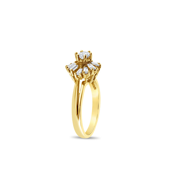 One Carat Diamond Halo Ring
