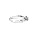 Half Carat Diamond Engagement Ring 14k White Gold