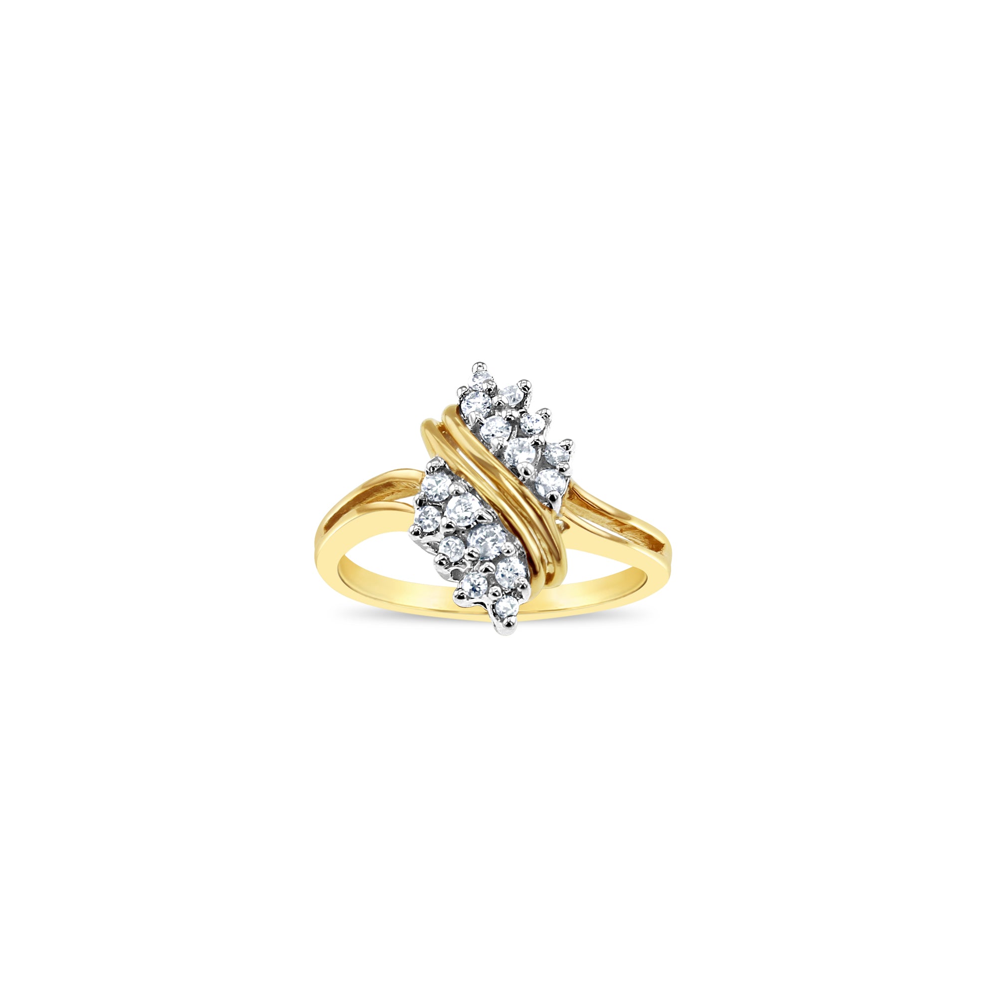 Bague vintage avec diamants d'un tiers de carat