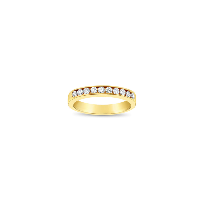 3MM Ten Stone Diamond Wedding Band