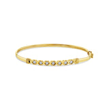 XOXOX Diamond Bangle 14k Yellow Gold